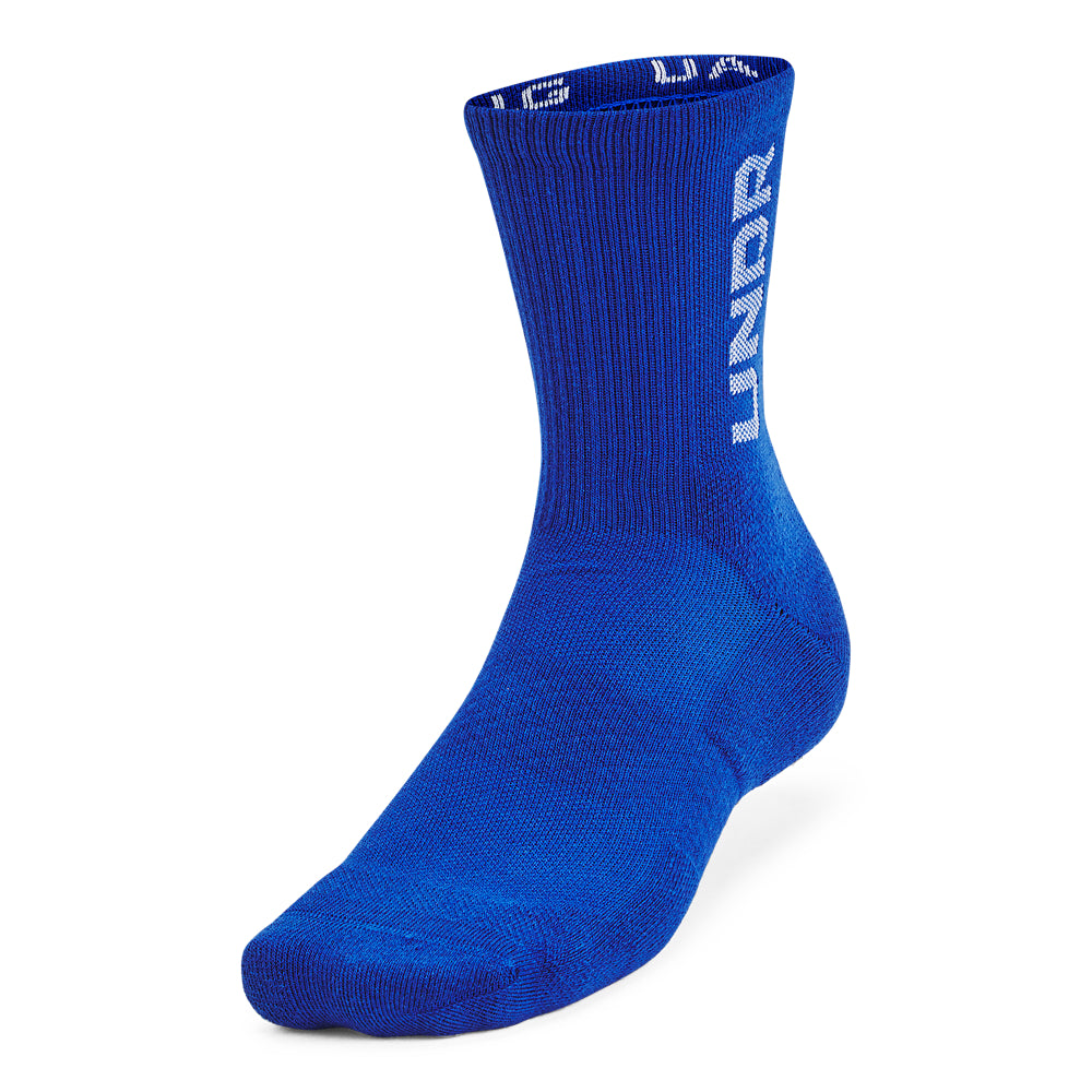 Under Armour Men's 3-Pack Mid Crew Socks - Breathable Athletic Socks for Running, Basketball & Workout - Comfortable Performance Socks for Sports & Daily Wear