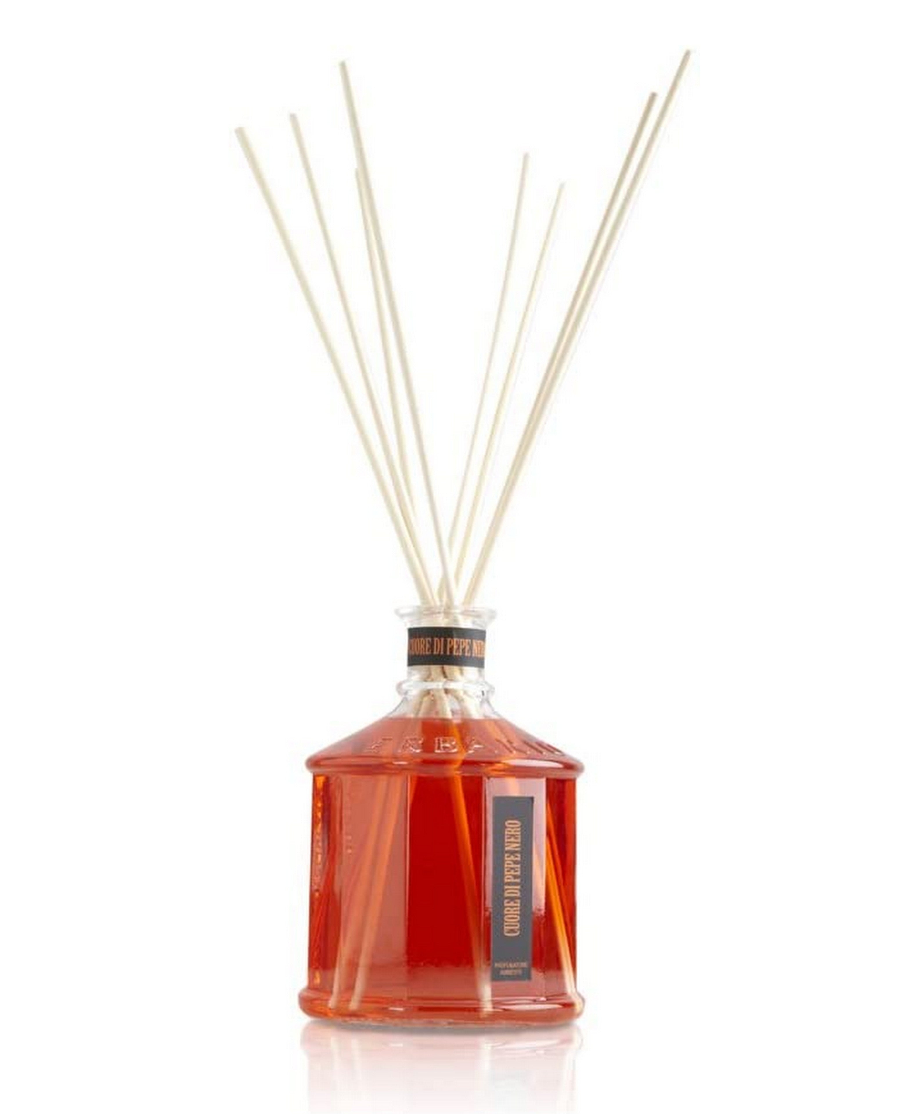 Erbario Toscano Black Pepper Home Fragrance Diffuser 250ml - Aromatic Essential Oil Reed Diffuser for Living Room, Bedroom & Office - Long Lasting Scent for Relaxation & Stress Relief