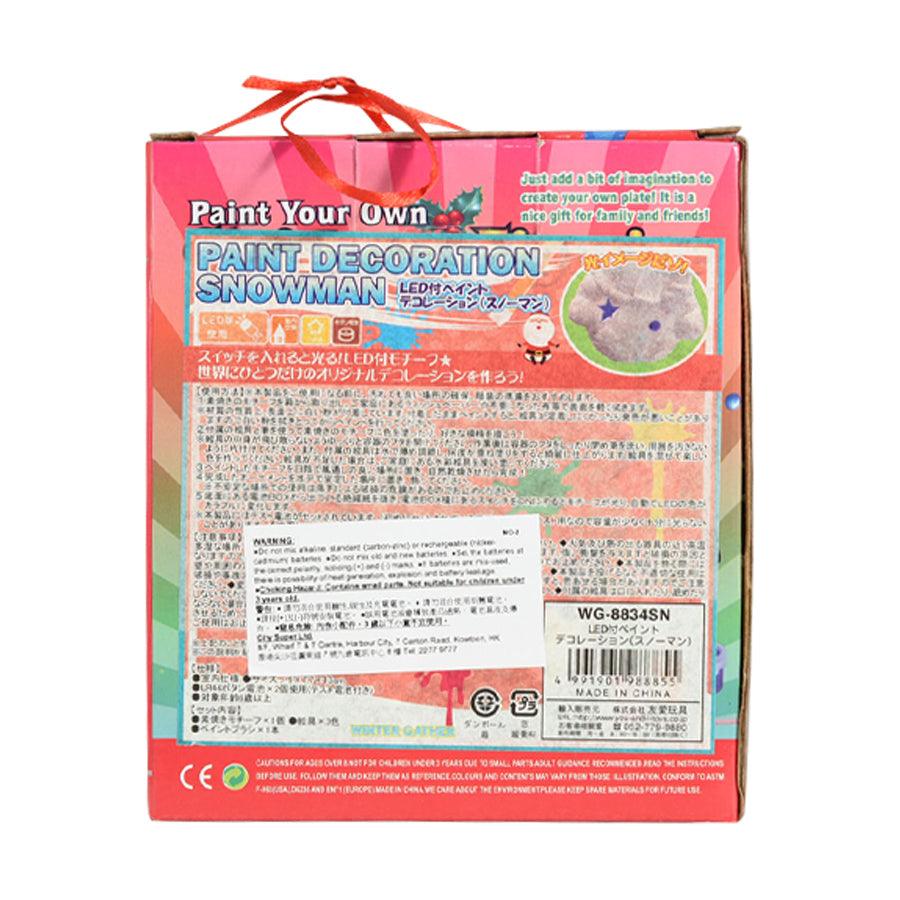 YOU & I LED Christmas Paint Decoration - Snowman Design (200g) - Perfect for Holiday Home Decor, Christmas Tree Ornaments, and Winter Party Decorations