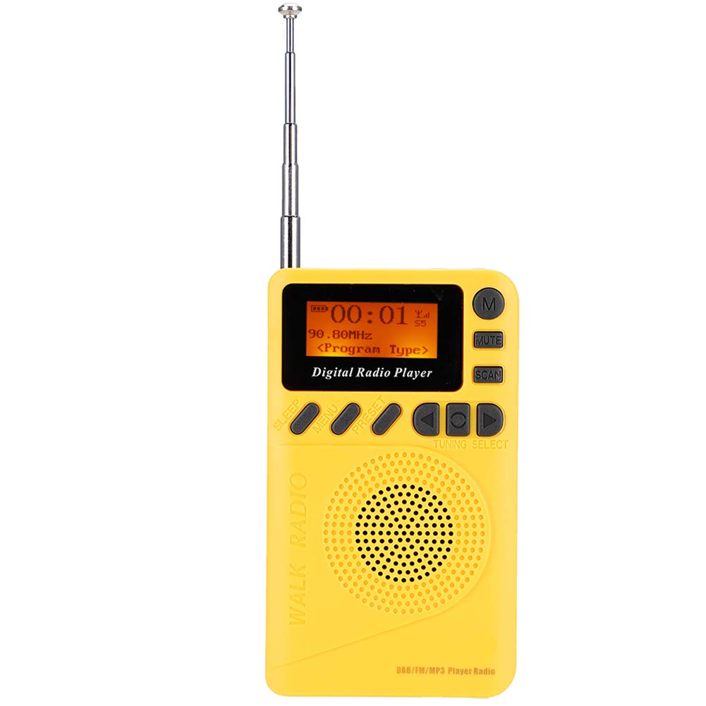 Tbest Mini Pocket Digital DAB+ FM Radio Stereo Receiver with MP3 Player - Portable Headphones & Radios for Travel, Outdoor, and Home Use