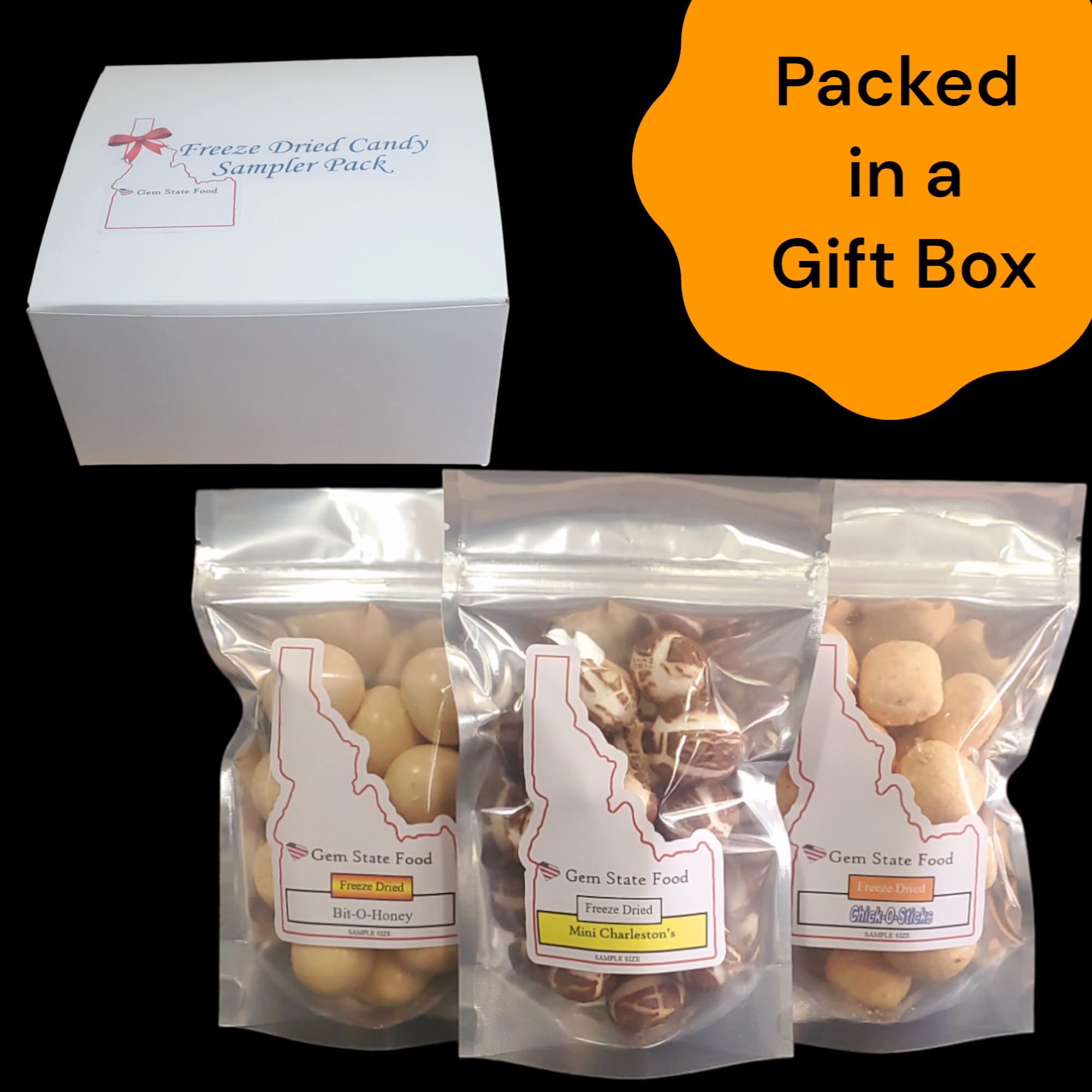 Freeze Dried Chocolate Candy Variety Pack - Assorted Freeze Dried Sweets Sampler with Bit O Honey, Charlestons & Chico Sticks - Perfect for Gifts, Parties & Snacking