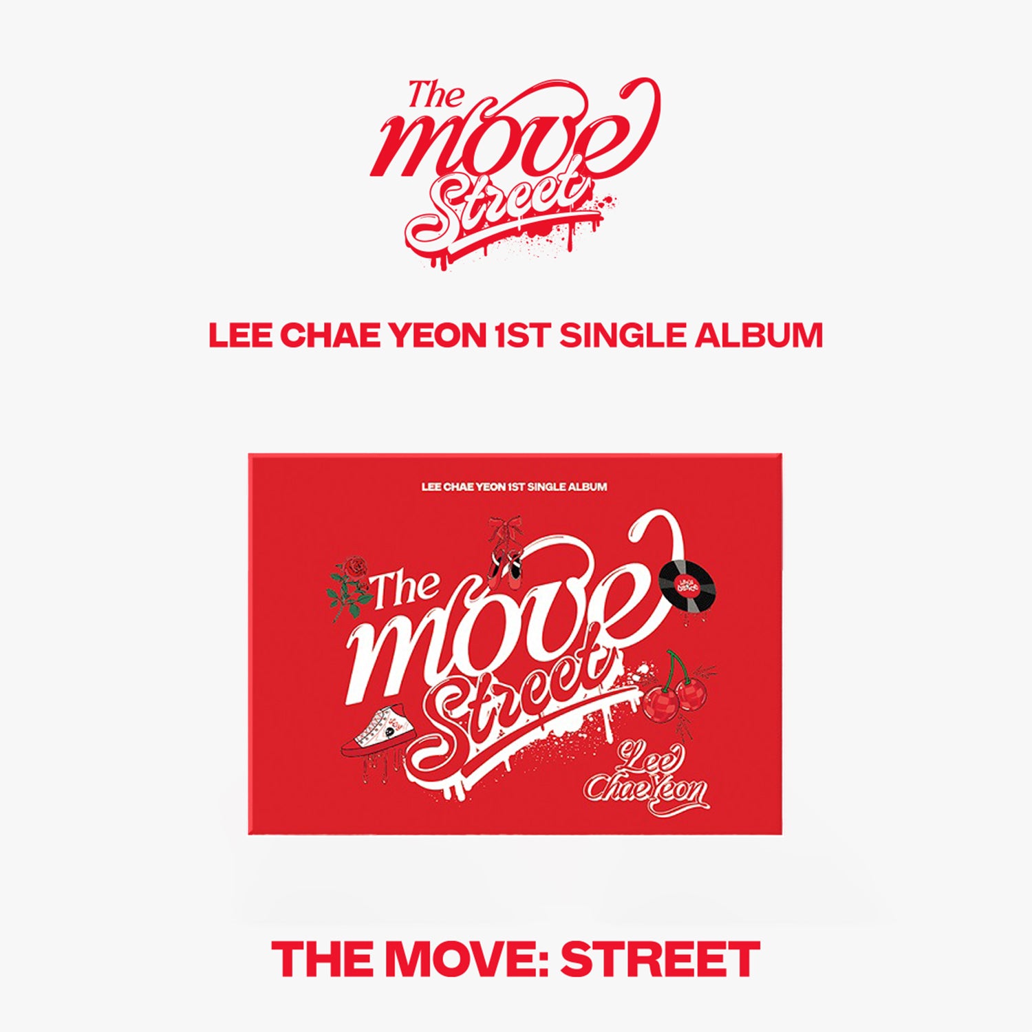 LEE CHAEYEON 1ST SINGLE ALBUM 'THE MOVE: STREET' (POCA) - Kpop Music Album for Fans, Collectors & Dance Enthusiasts - Perfect for Gifts, Concerts and Kpop Collections