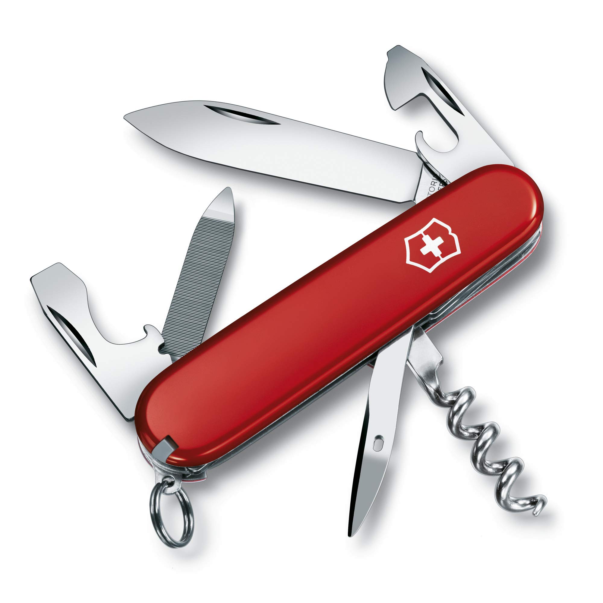 Victorinox Swiss Army Sportsman 58mm Pocket Knife - Red Multi-Tool for Camping, Hiking & Everyday Carry (EDC)