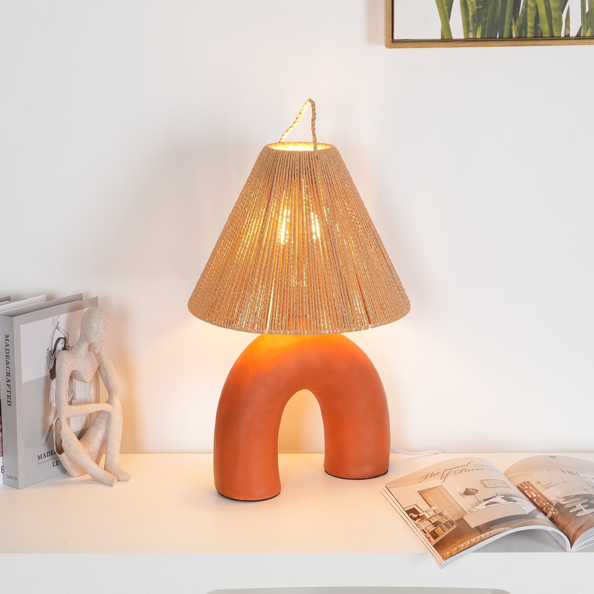 Modern Arched Table Lamp - Adjustable LED Desk Light for Bedroom, Living Room & Office - Stylish Home Decor & Reading Light