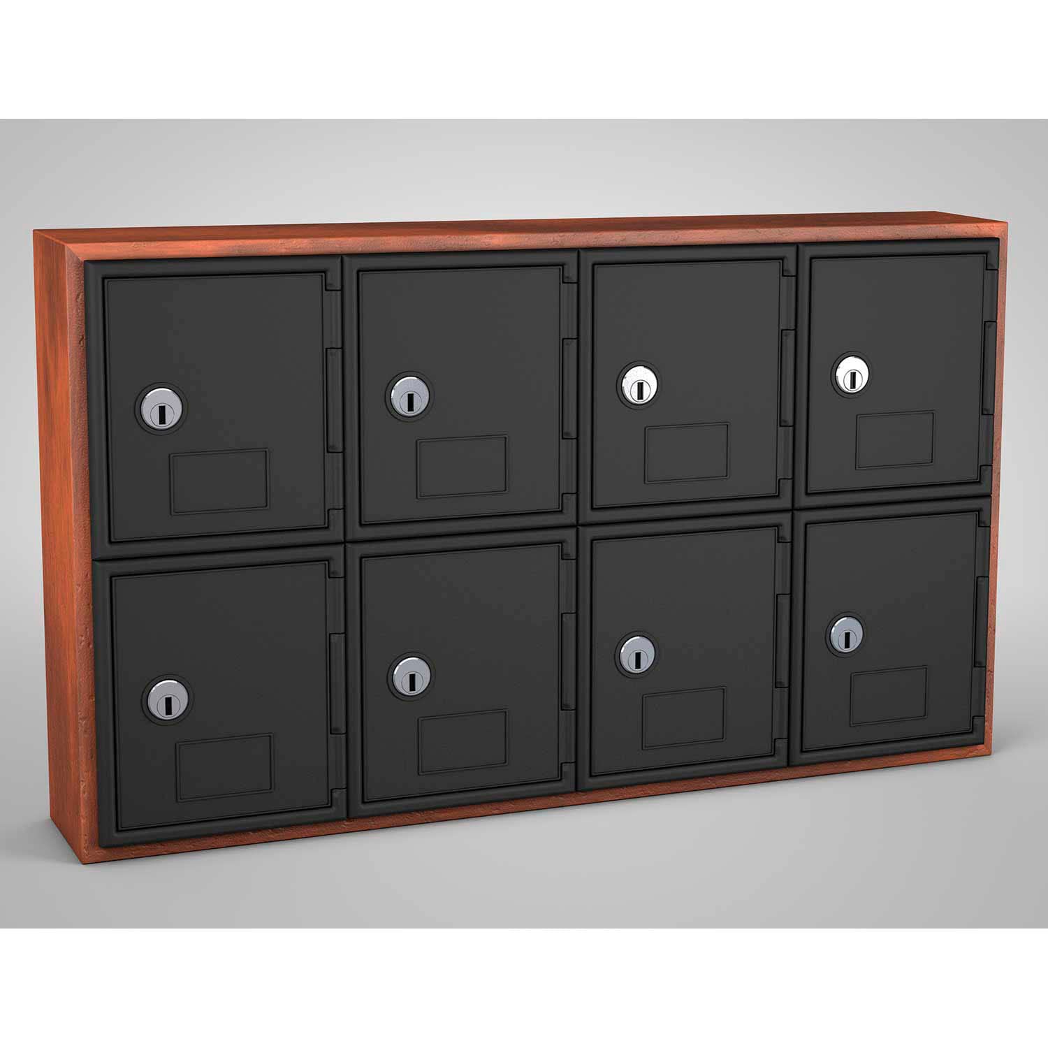 8-Door Cell Phone Locker Cabinet - 24