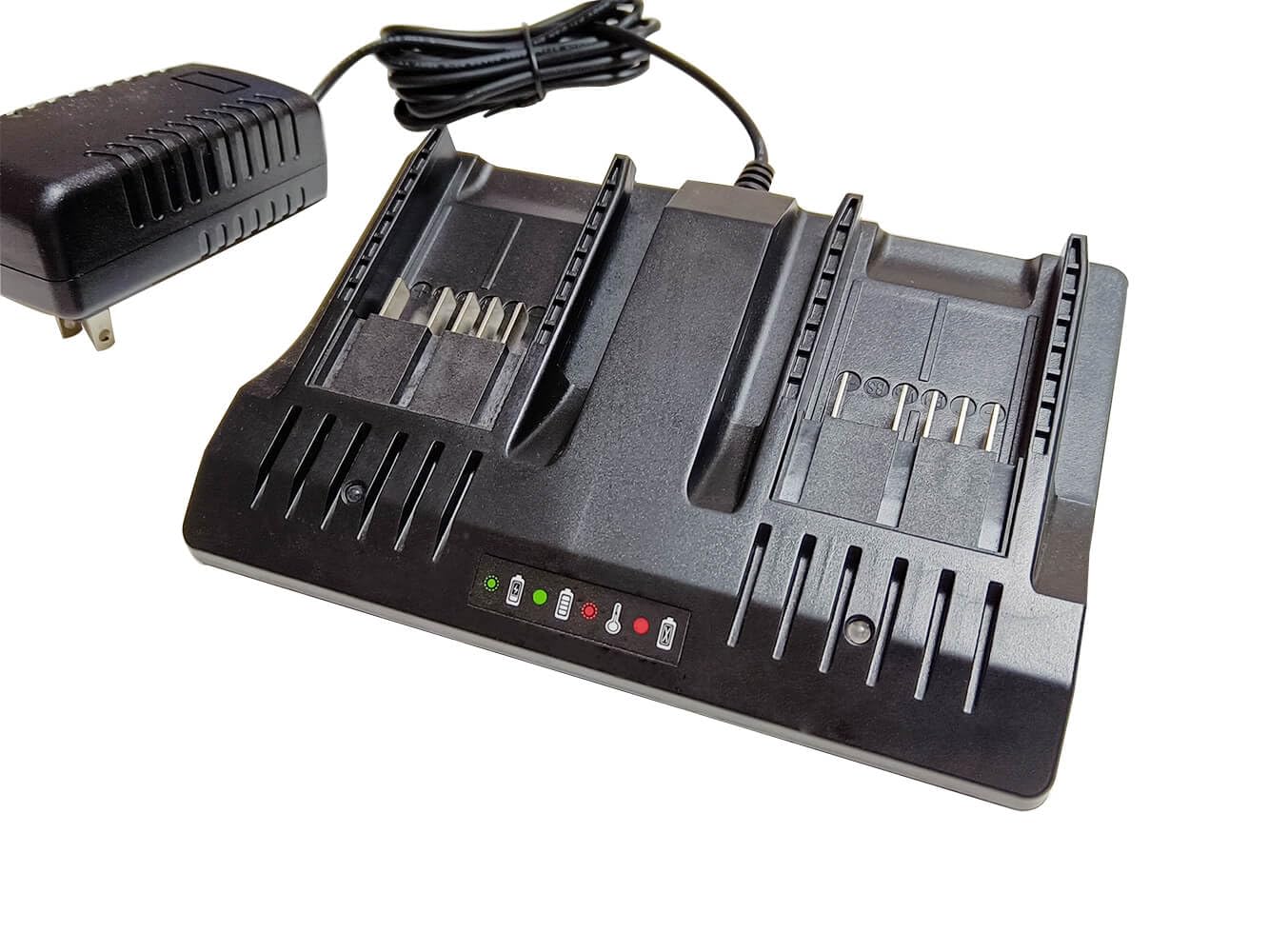 WA3747 Dual Fast Charger Replacement for Worx WA3747 40V Portable Charger - Compatible with Worx 40V Battery WA3580 WG180 WG580 WG280 WG380 - Fast Charging for Power Tools & Lithium Batteries - Perfect for Home DIY, Construction & Outdoor Projects