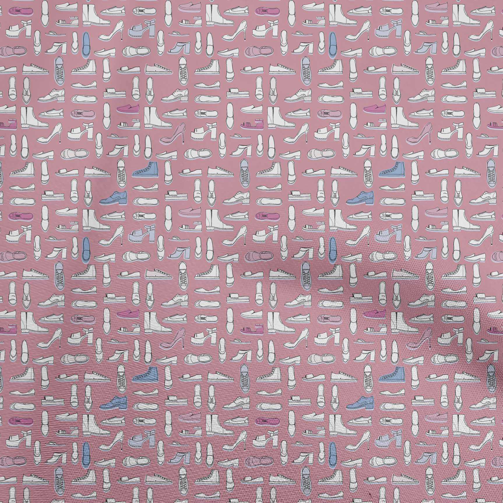 oneOone Silk Tabby Medium Pink Fabric - 42 Inch Wide Dress Material for Conversational Footwear & DIY Projects | Perfect for Dresses, Scarves, and Home Decor