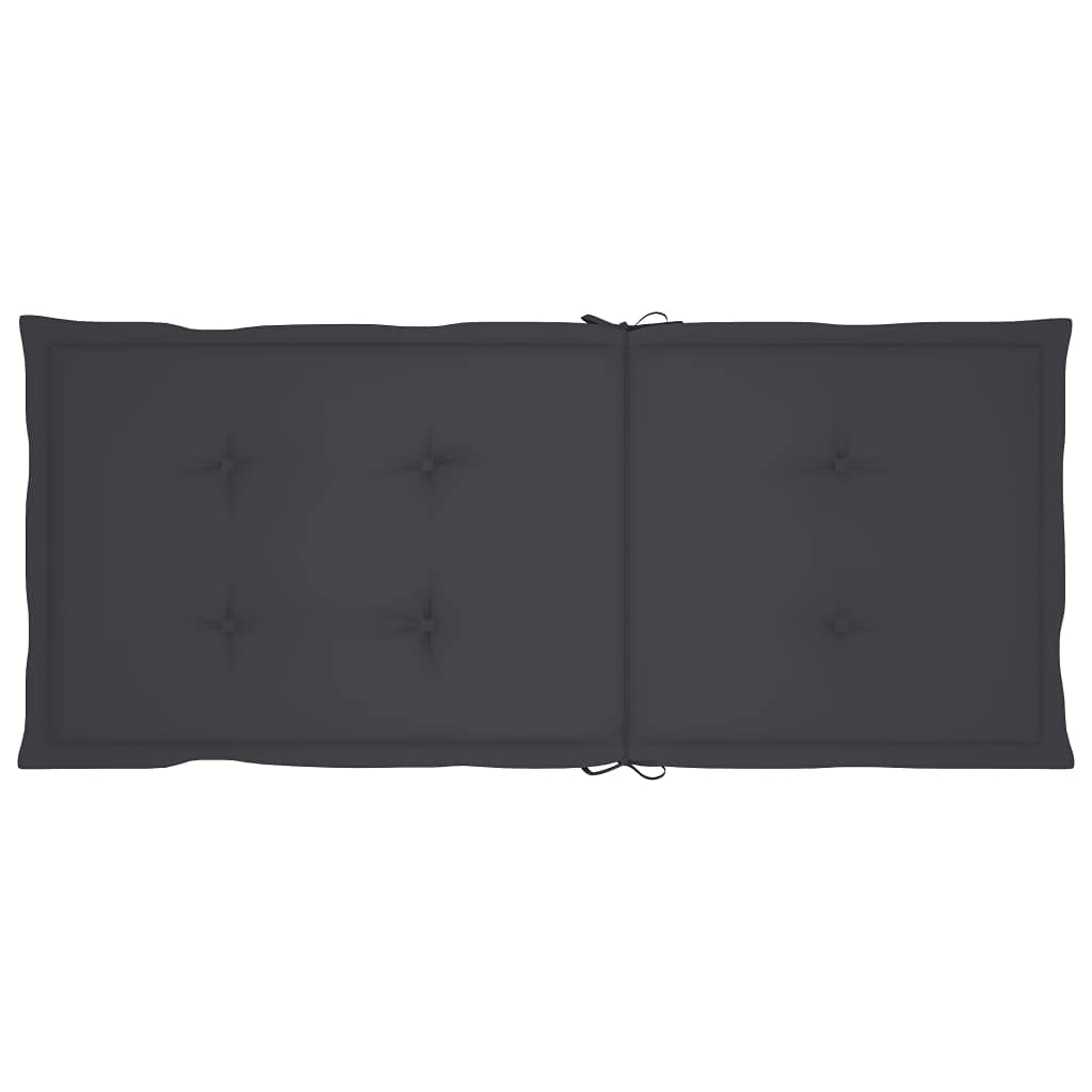 Premium 6-Piece Garden Chair Cushions Set - Anthracite Gray, 47.2