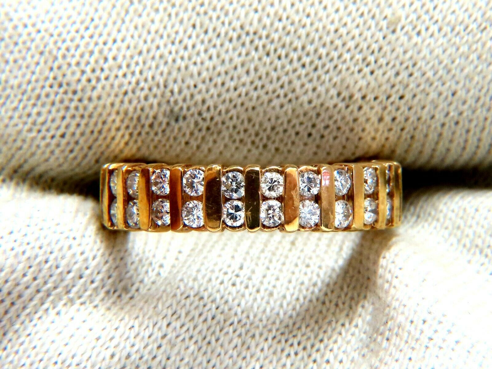 1.50ct Natural Round Diamond Eternity Ring - Channel Set in Durable 14K White Gold for Wedding, Anniversary & Special Occasion Gifts
