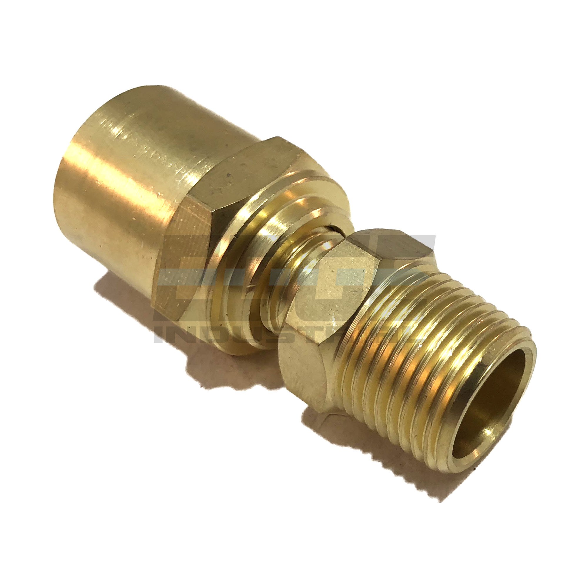 Brass Reusable Fitting Adapter 3/8