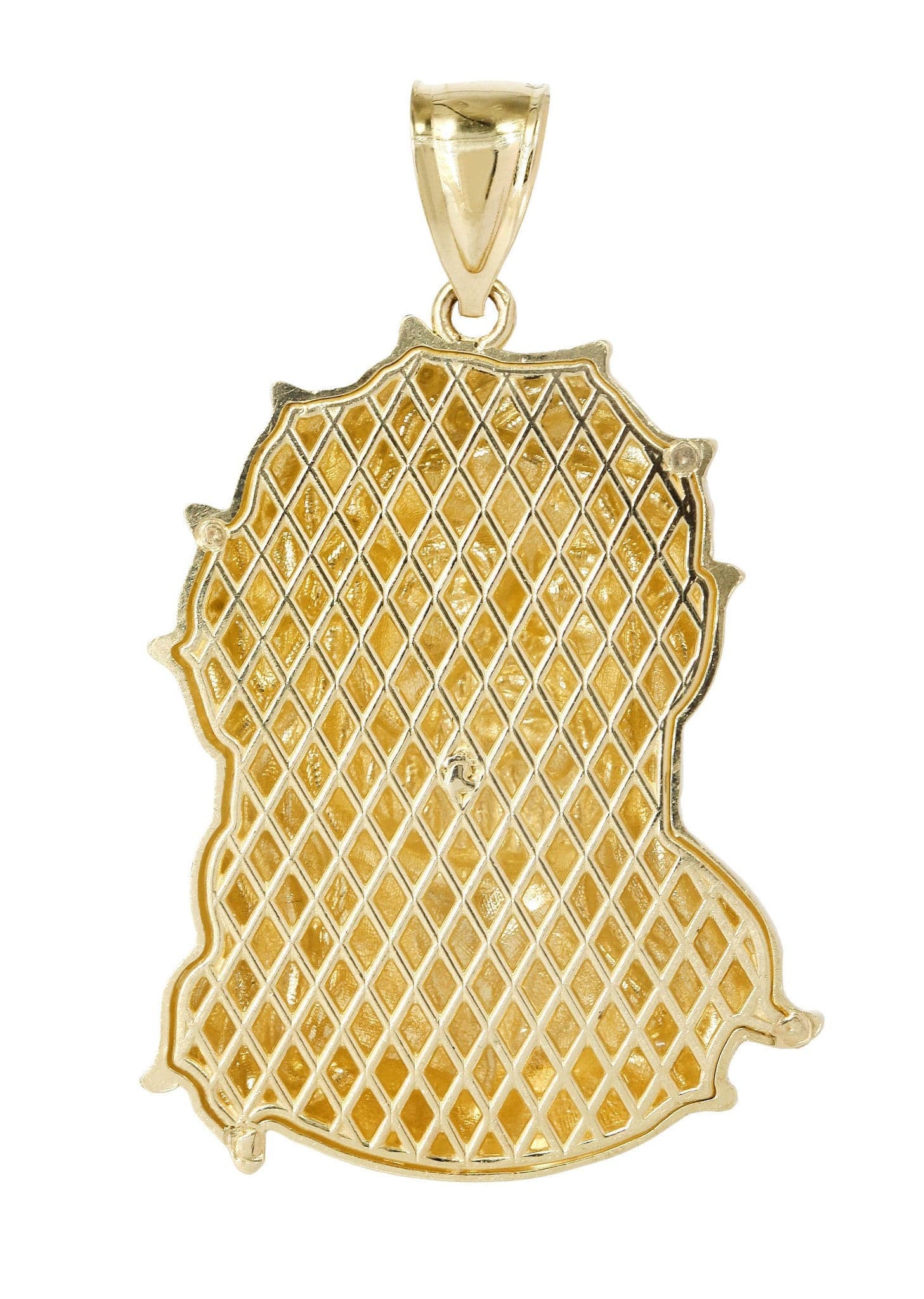 10K Gold Jesus Piece Pendant Necklace - 12.4 Grams Religious Jewelry for Men & Women - Perfect for Church, Gifts & Everyday Wear
