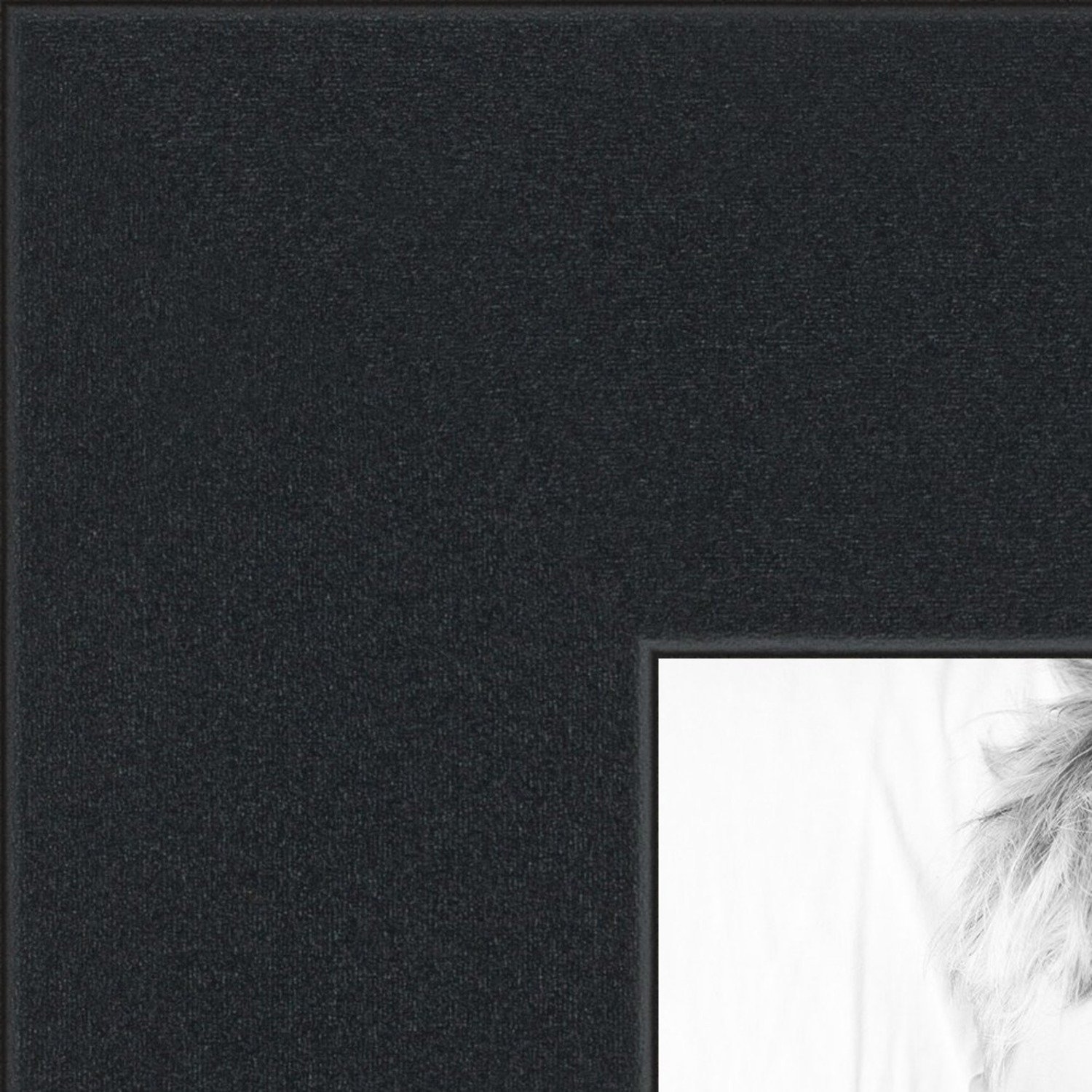Art to Frames 36x12.5 Inch Black Picture Frame - 1.25 Inch Wide Satin Finish - Double Mat Opening for Photos & Artwork - Perfect for Wall Decor, Living Room, Office & Gift Giving