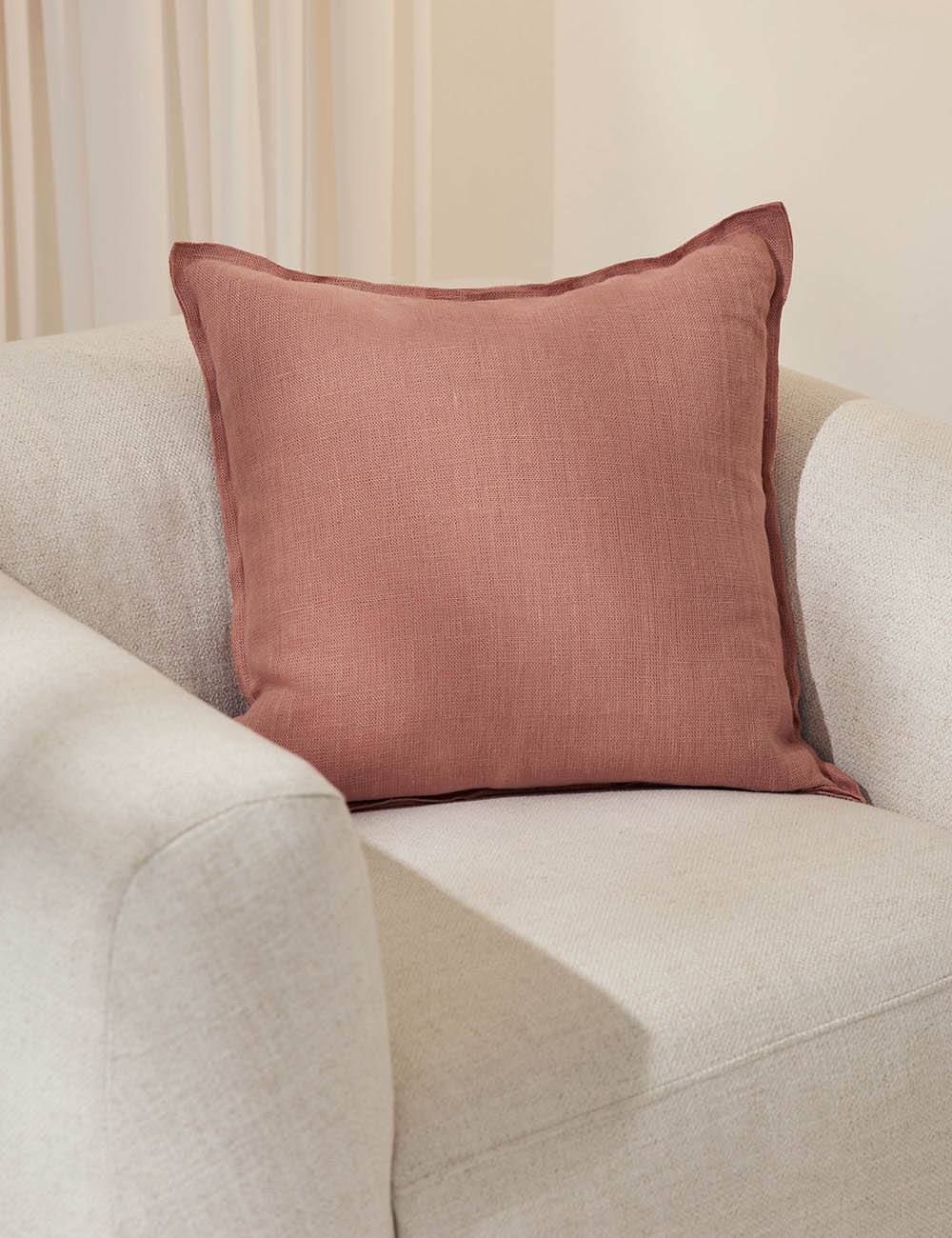 Arlo Linen Pillow - 100% Natural Linen Cover, Breathable & Hypoallergenic - Perfect for Bedroom, Living Room & Nursery Decor