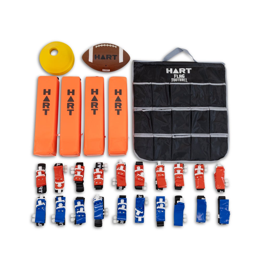 HART Flag Football Kit for Adults - Complete Set with Belts & Flags - Perfect for Outdoor Sports, Backyard Games & Team Practice