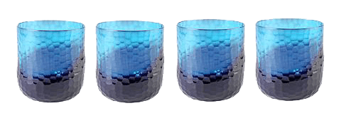 Ombre Glass Vase in Turquoise & Plum - Elegant Home Decor for Weddings, Centerpieces & Modern Interior Design