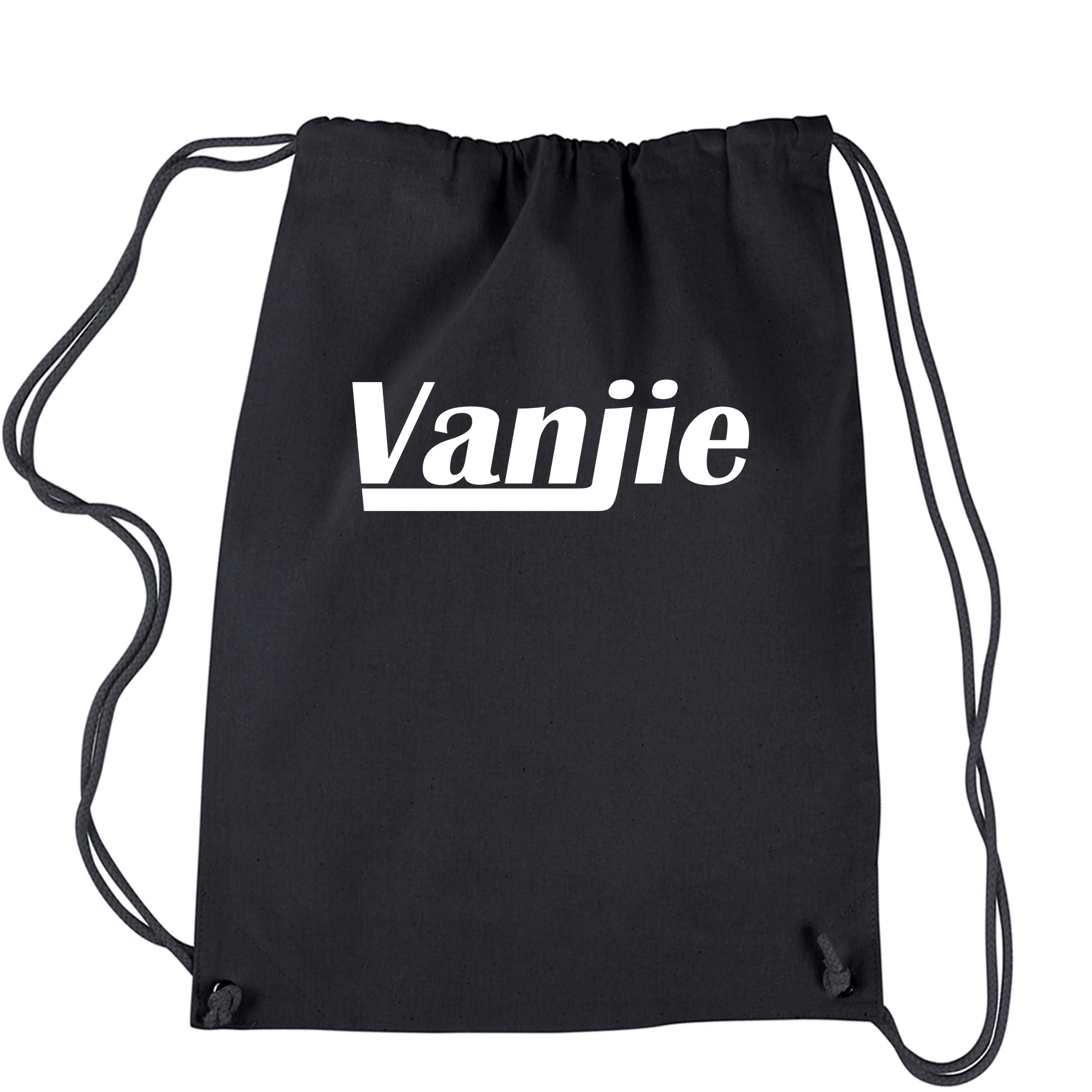 Vanjie Drag Black Drawstring Backpack - Lightweight Gym Bag for Workout, Travel & School - Trendy Unisex Backpack for Daily Use & Cosplay Accessories