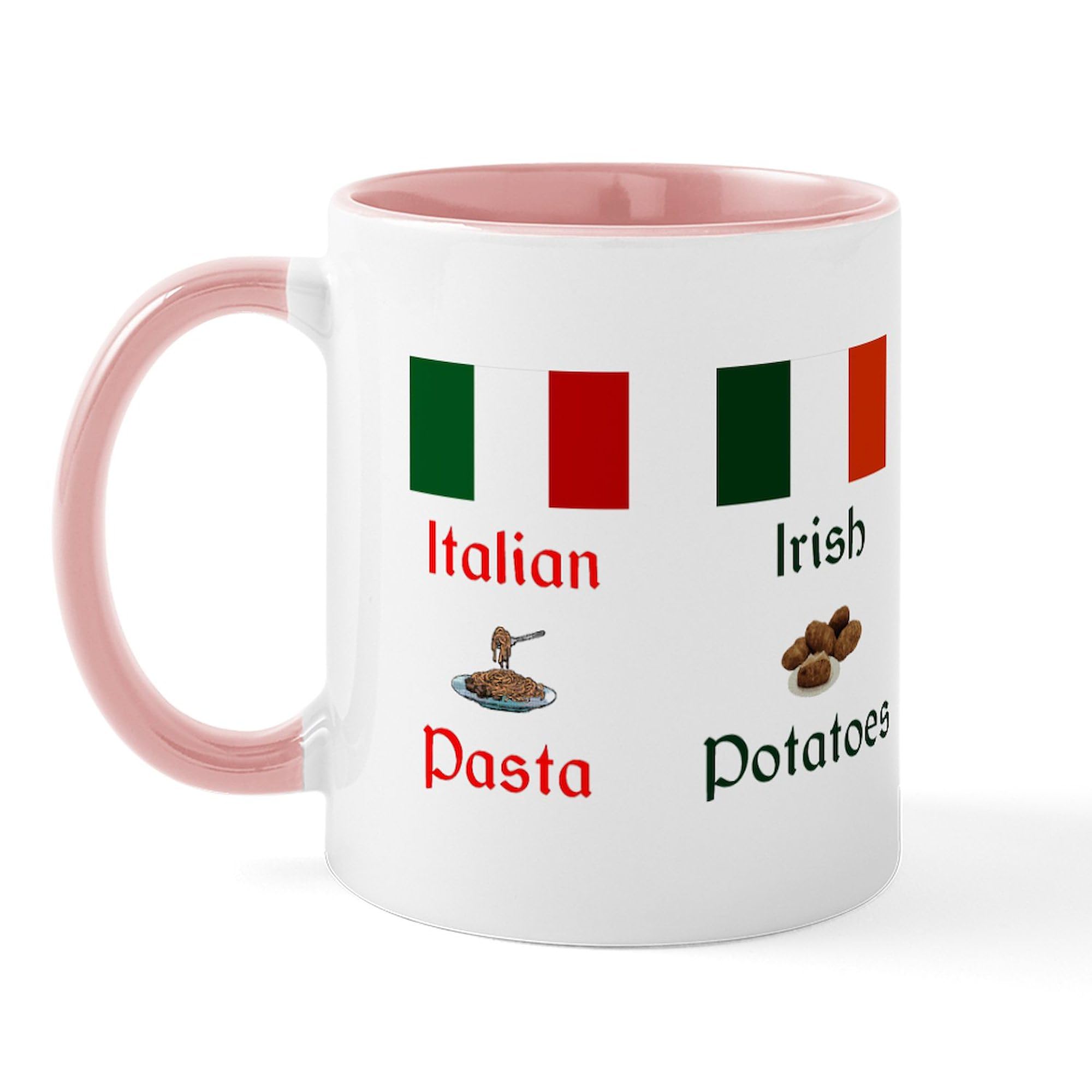 Pasta Potatoes Ceramic Coffee Mug 11 oz (325 ml) - Perfect for Coffee, Tea & Hot Drinks at Home, Office or Gifts