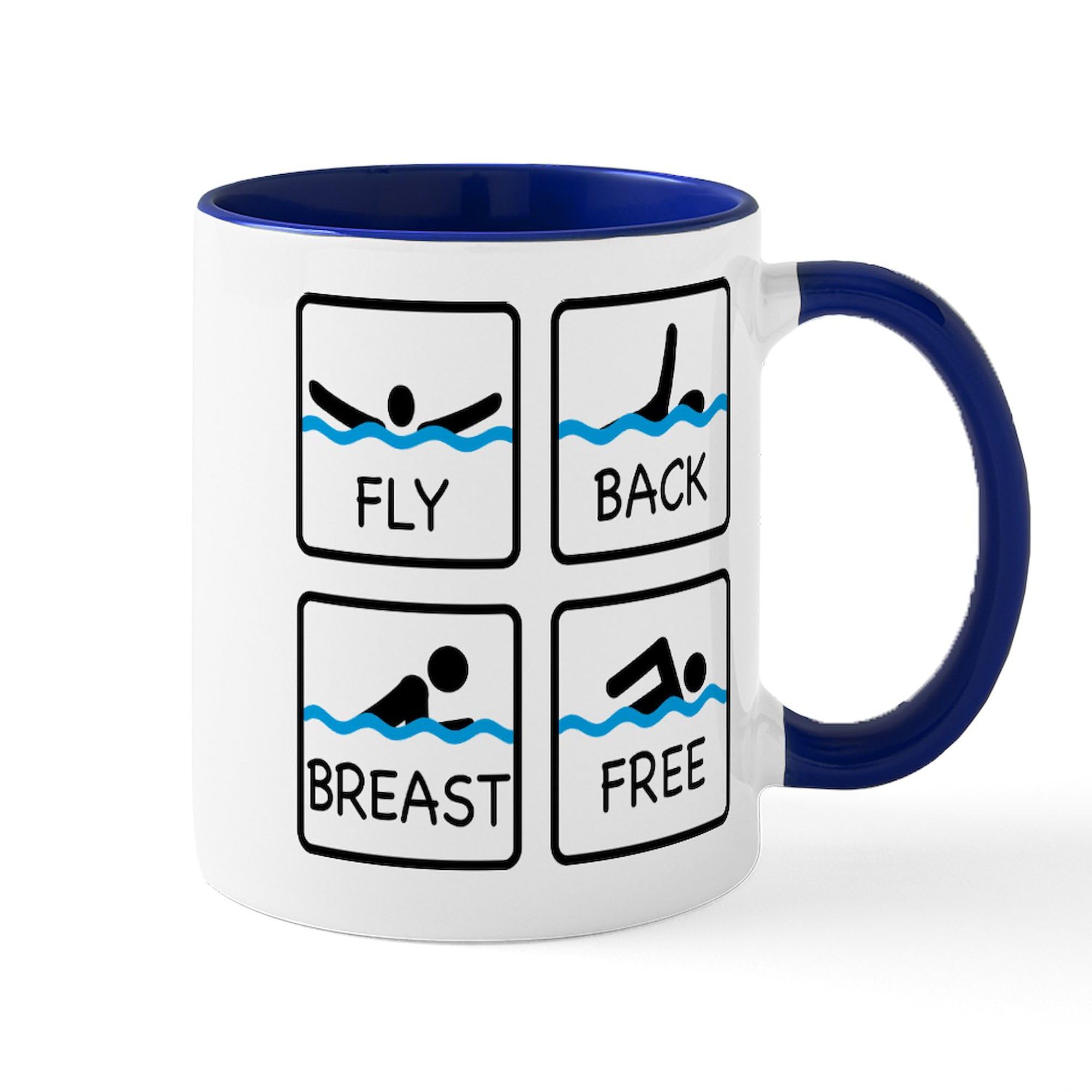 CafePress 11 oz (325 ml) Ceramic Coffee Mug - Insulated Swimming Pool Cup for Hot & Cold Drinks | Perfect for Beach, Poolside, and Outdoor Activities