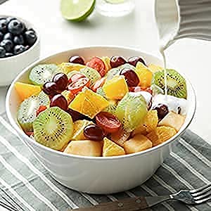 DOWAN 32 Oz Soup Bowls & 58.5 Oz Large Salad Bowls Set of 8 - Premium Porcelain Dinnerware for Soup, Salad, Pasta, Cereal - Perfect for Family Meals, Parties, Restaurants & Everyday Use