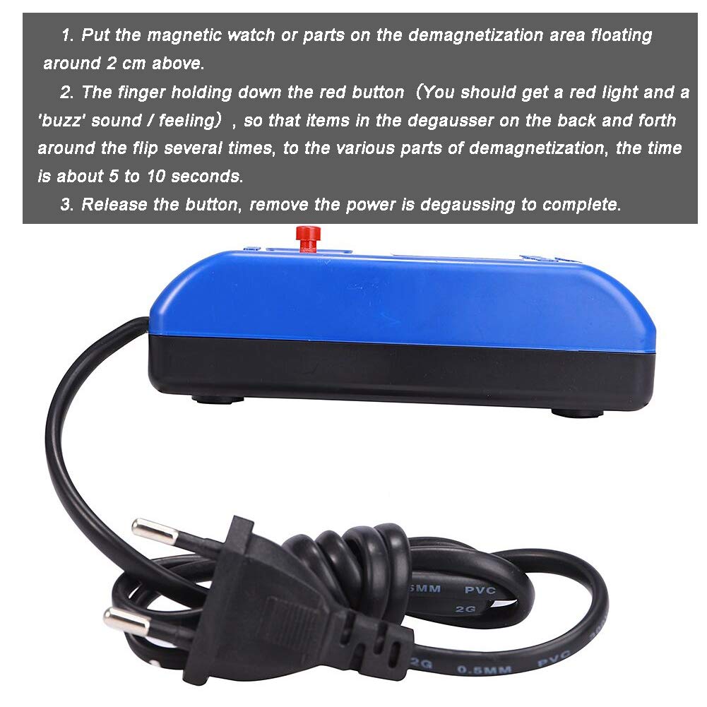 Professional Watch Demagnetizer & Magnetizer Tool Kit - Mechanical Watch Repair Degaussing Tool with Demagnetizer for Watchmakers - Perfect Watch Repair Kit Gift for Men, Women, Father - Ideal for Watch Maintenance, Jewelry Repair & DIY Watchmaking Projects
