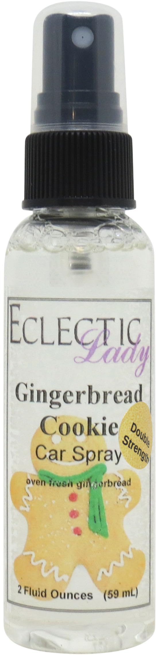 Double Strength Gingerbread Cookie Car Air Freshener Spray - 2 oz | Long-Lasting Fragrance for Cars, Home & Office
