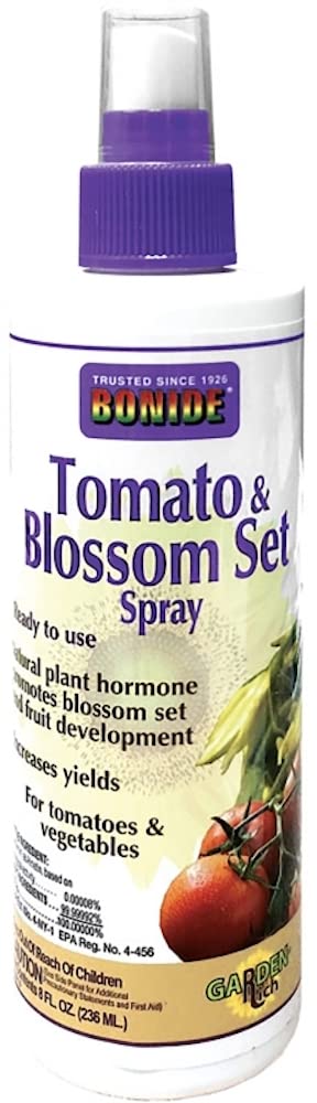 10 Pack Bonide 543 8 oz Ready-to-Use Tomato & Vegetable Blossom Set Spray - Prevents Blossom Drop for Tomatoes, Peppers & Vegetables - Ideal for Home Gardeners & Organic Farming