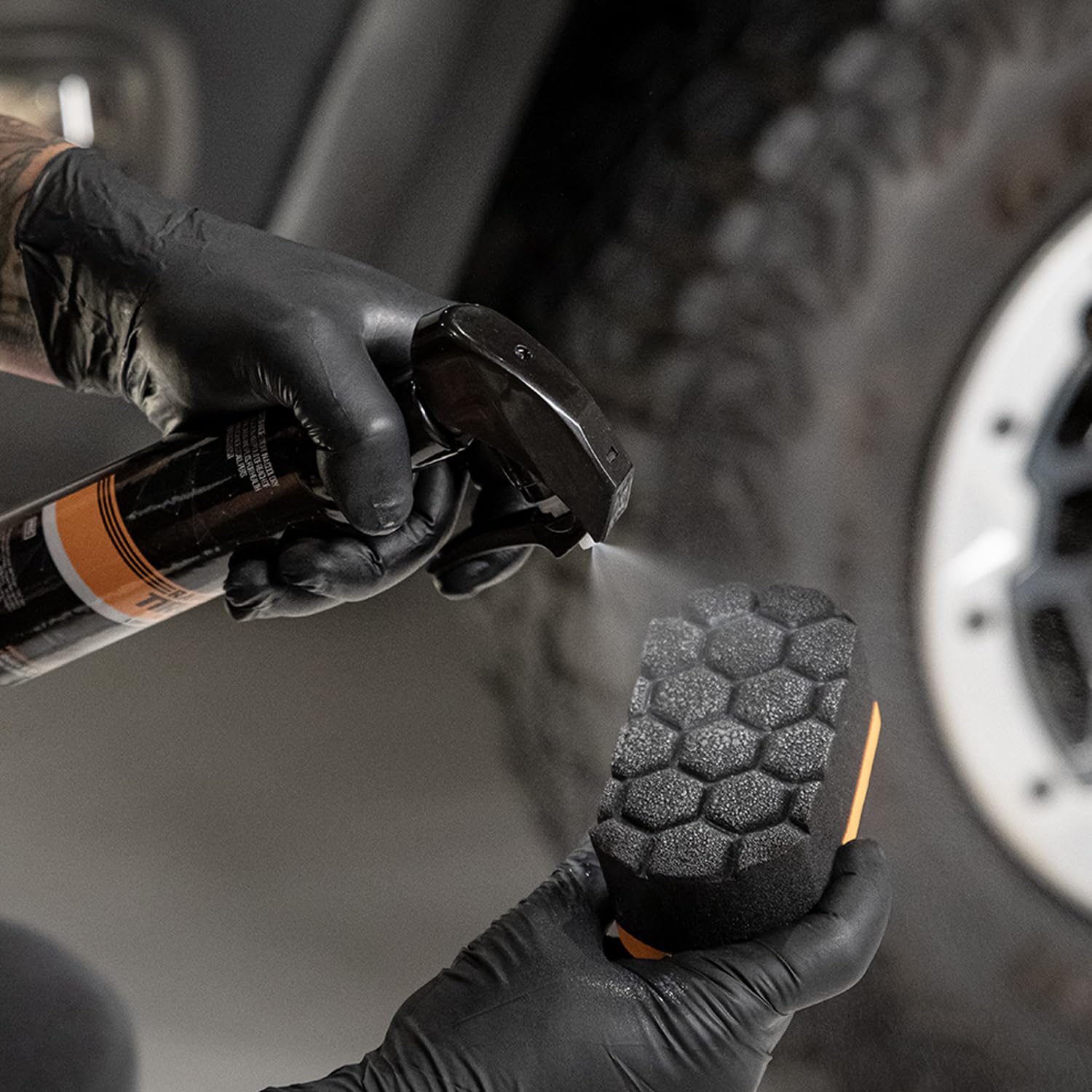 CERAKOTE Foam Applicator Pad (Pack of 3) - Premium Durable Foam Material for Automotive Tire Coatings - Textured Surface for Even Application - Perfect for Car Detailing & Tire Protection