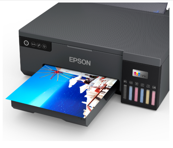 Epson EcoTank L8050 Wireless A4 Photo Printer with Refillable Ink Tanks - Print Photos, CDs, DVDs & ID Cards | Home Office & Small Business Printing Solution