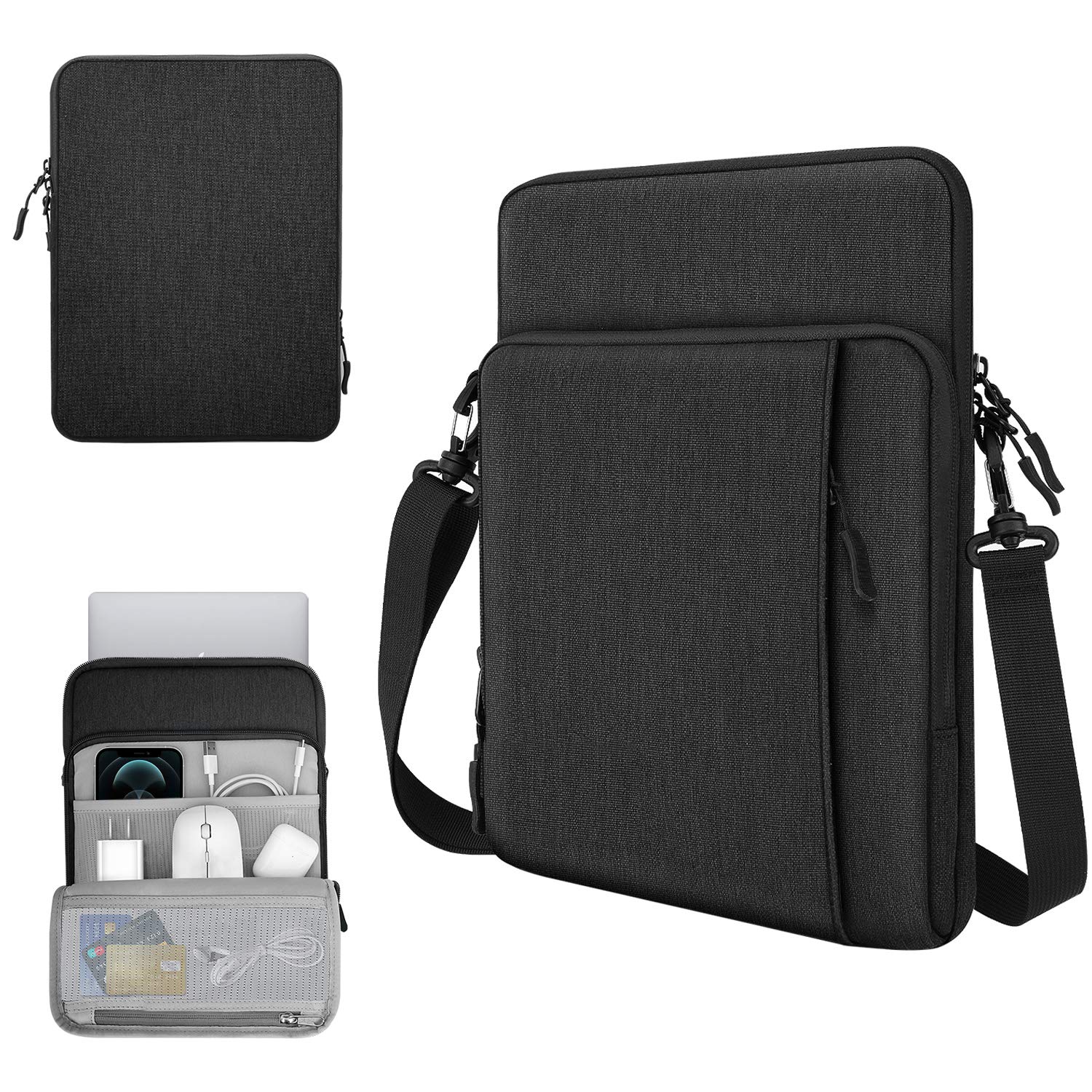 TiMOVO 13.3-14 Inch Laptop Sleeve Case with Pockets - Compatible with Surface Pro 9/8/X, MacBook Air 2022-2018, MacBook Pro M2 14