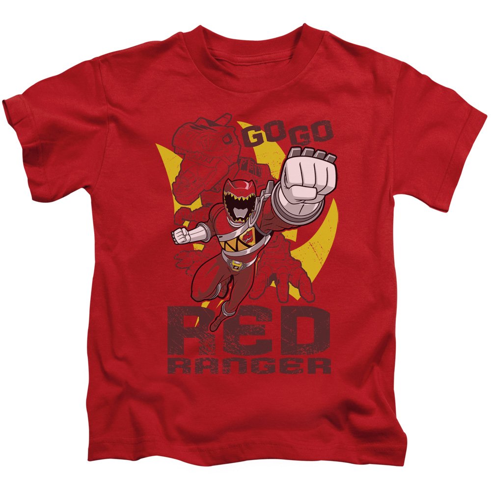 Power Rangers Men's Go Red T-Shirt - Official Licensed Superhero Graphic Tee for Fans & Collectors - Perfect for Cosplay, Comic Con & Casual Wear