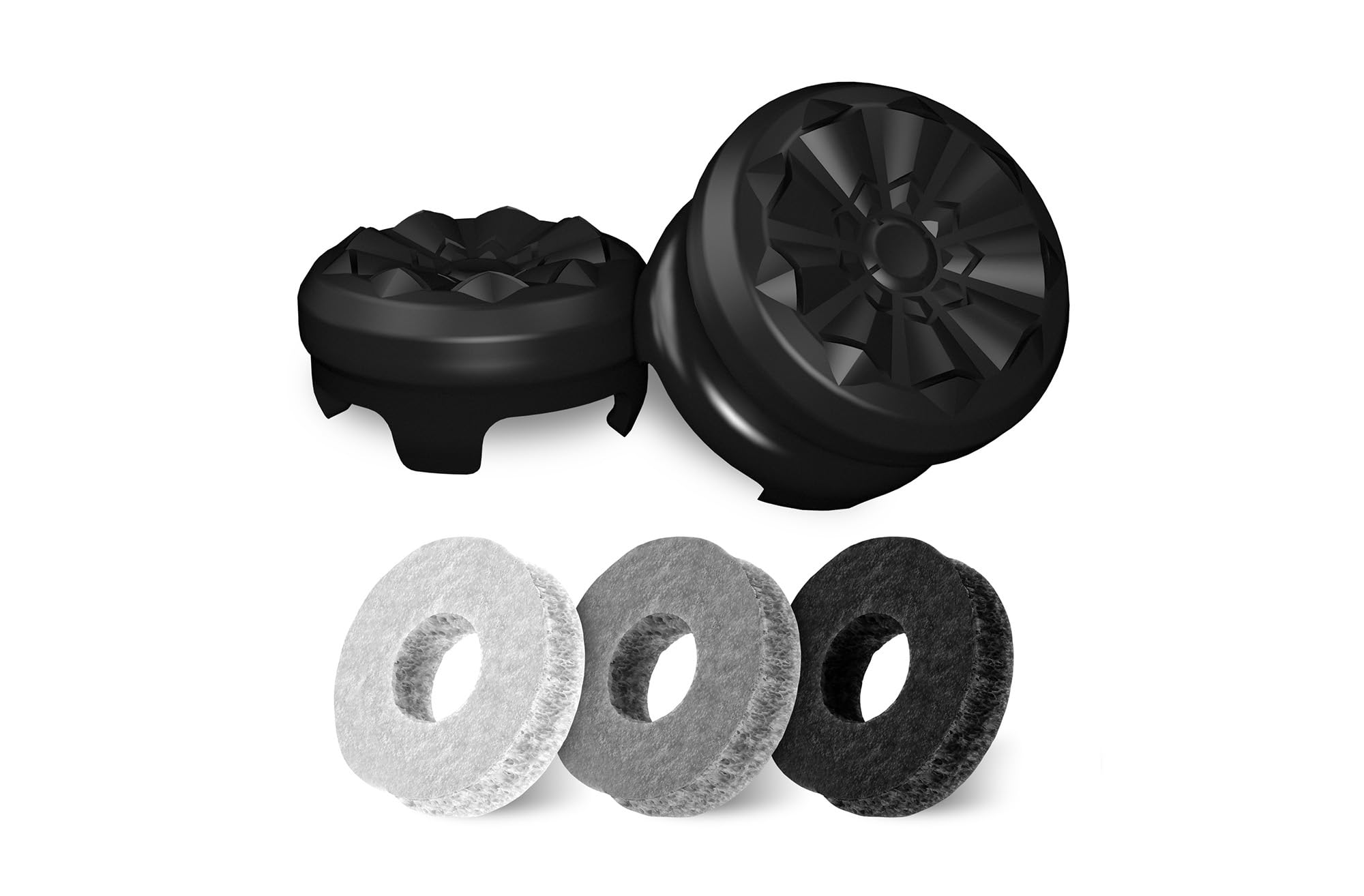 KontrolFreek Aim Boost Kit for PS5 & PS4 Controller - Performance Thumbsticks & Precision Rings - Black Galaxy Edition | Enhance Gaming Accuracy for FPS, Battle Royale & Competitive Play