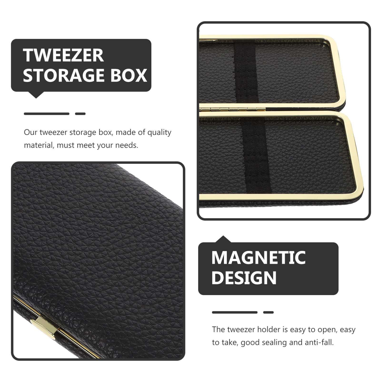 Professional PU Eyelash Extension Tweezers Storage Box - Waterproof Travel Case for Lash Artists & Makeup Professionals - Perfect for Salon, Home, or On-the-Go Organization