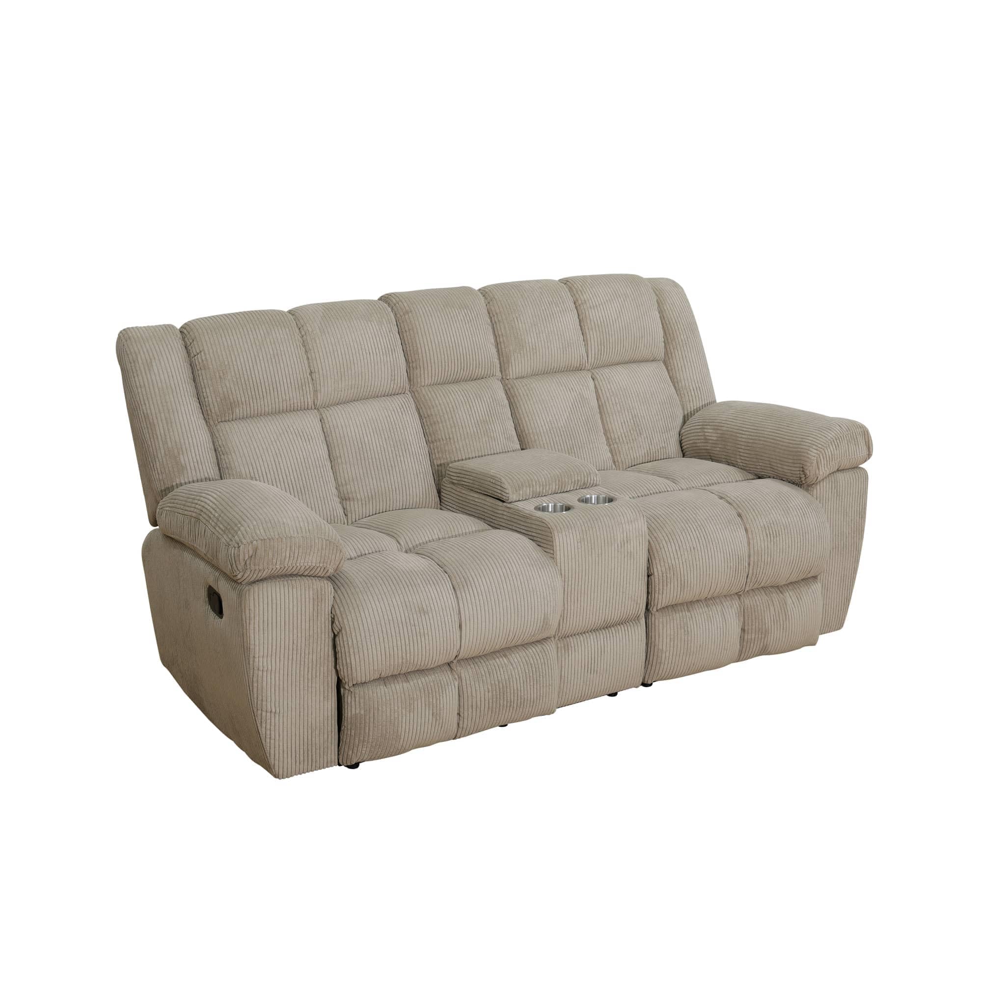 Premium Microfiber Sofa Set for Living Room - Comfortable 3-Piece Sectional Couch with Ottoman for Home, Game Room, Dorm & Hotel | Perfect for Lounging, Entertaining Guests & Small Space Living