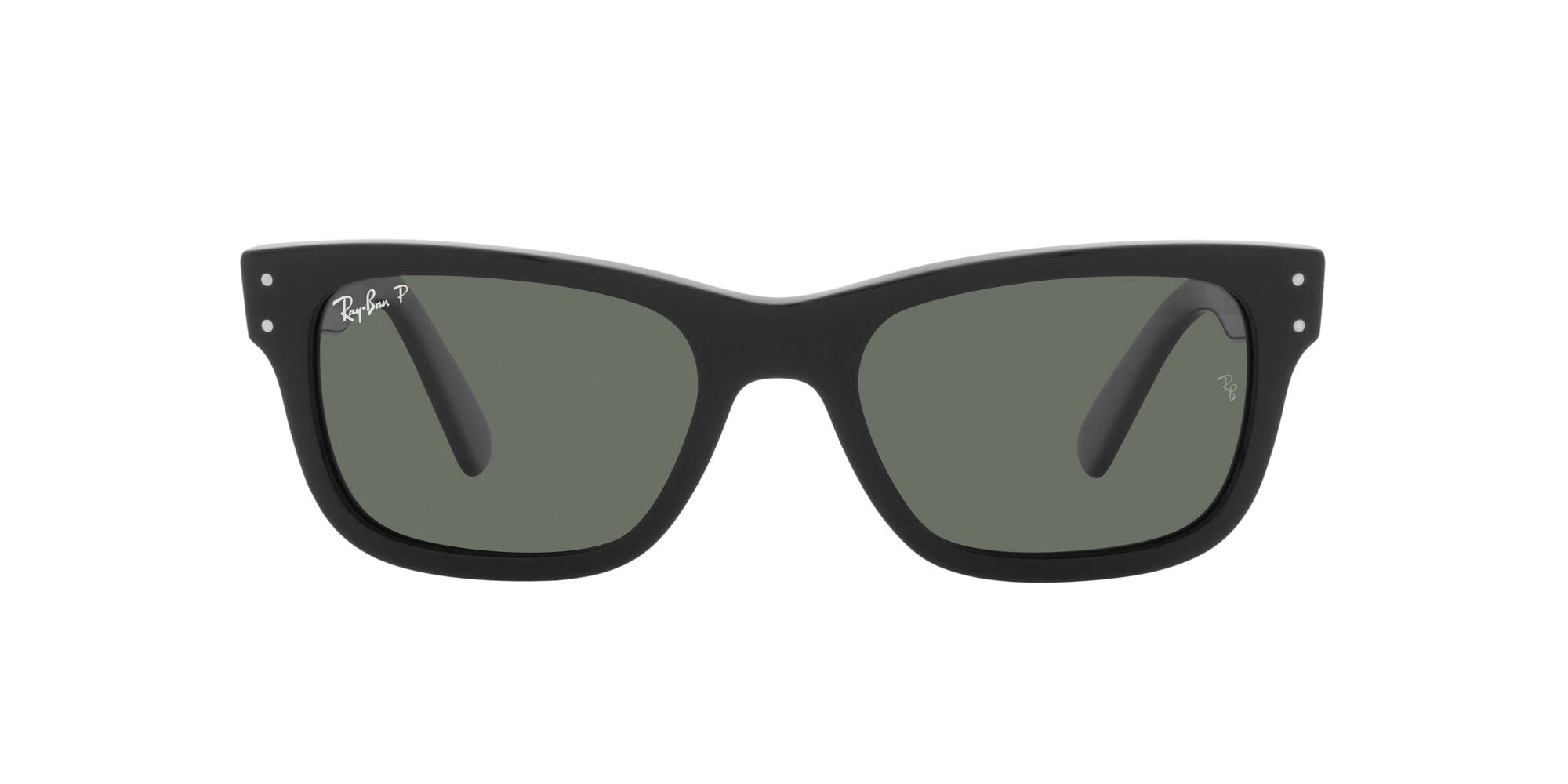 Ray-Ban RB2283 Mr. Burbank Rectangular Sunglasses for Men - Classic Aviator Style UV Protection Shades - Perfect for Driving, Beach & Outdoor Activities