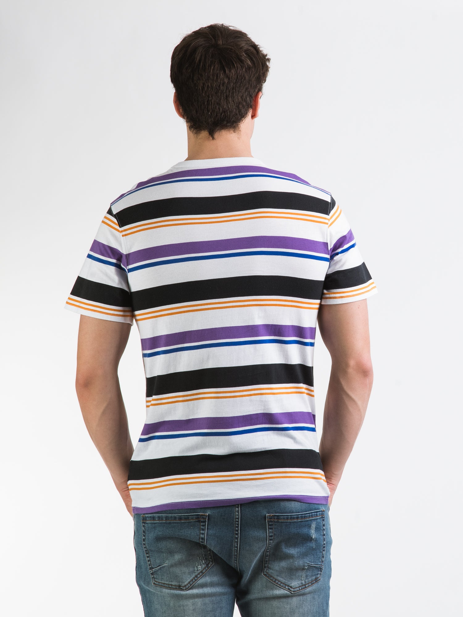 Champion Classic All Over Print Stripe T-Shirt - Men's Casual Short Sleeve Tee for Everyday Wear, Gym & Street Style