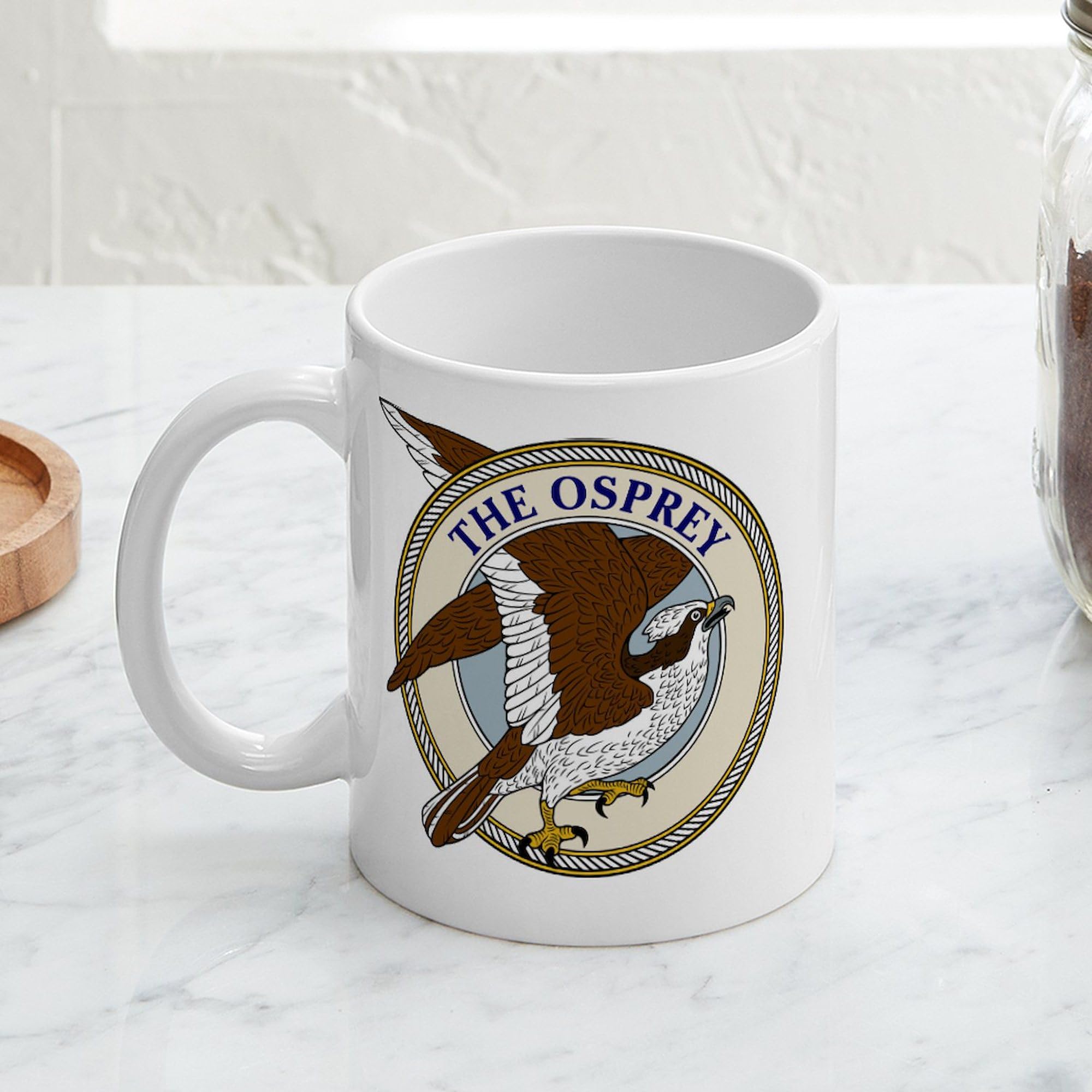 Osprey Mug 11 oz (325 ml) Ceramic Coffee Cup - Perfect for Home, Office & Outdoor Use - Unique Gift Idea for Bird Lovers