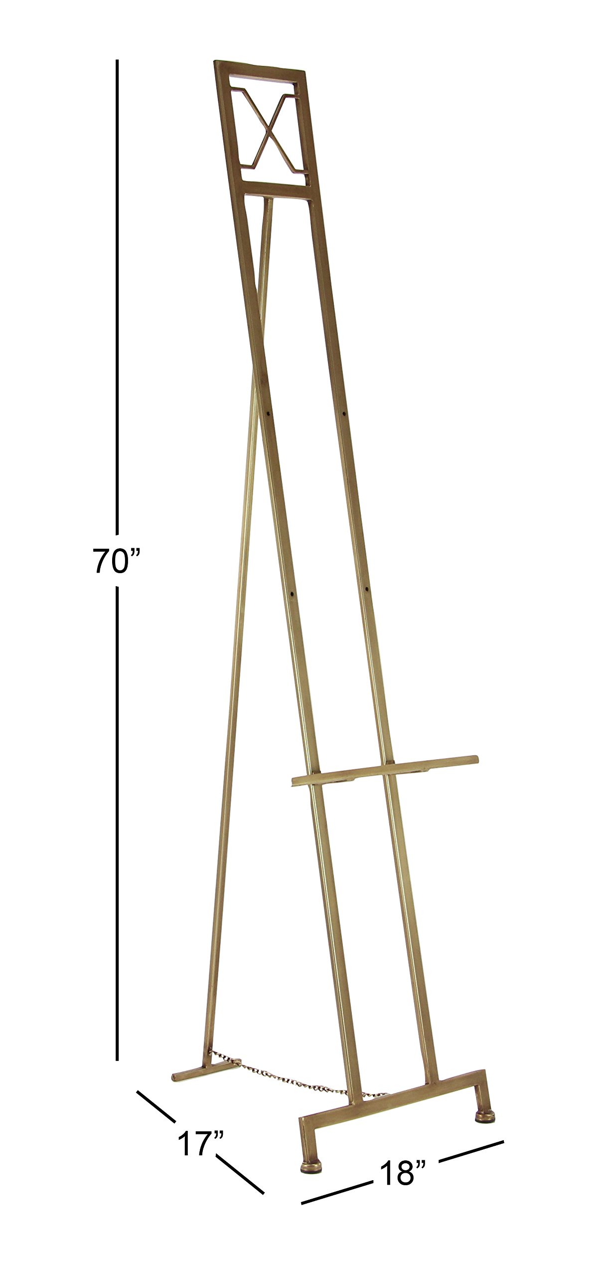 Deco 79 Adjustable 3-Tier Metal Geometric Display Easel - 18