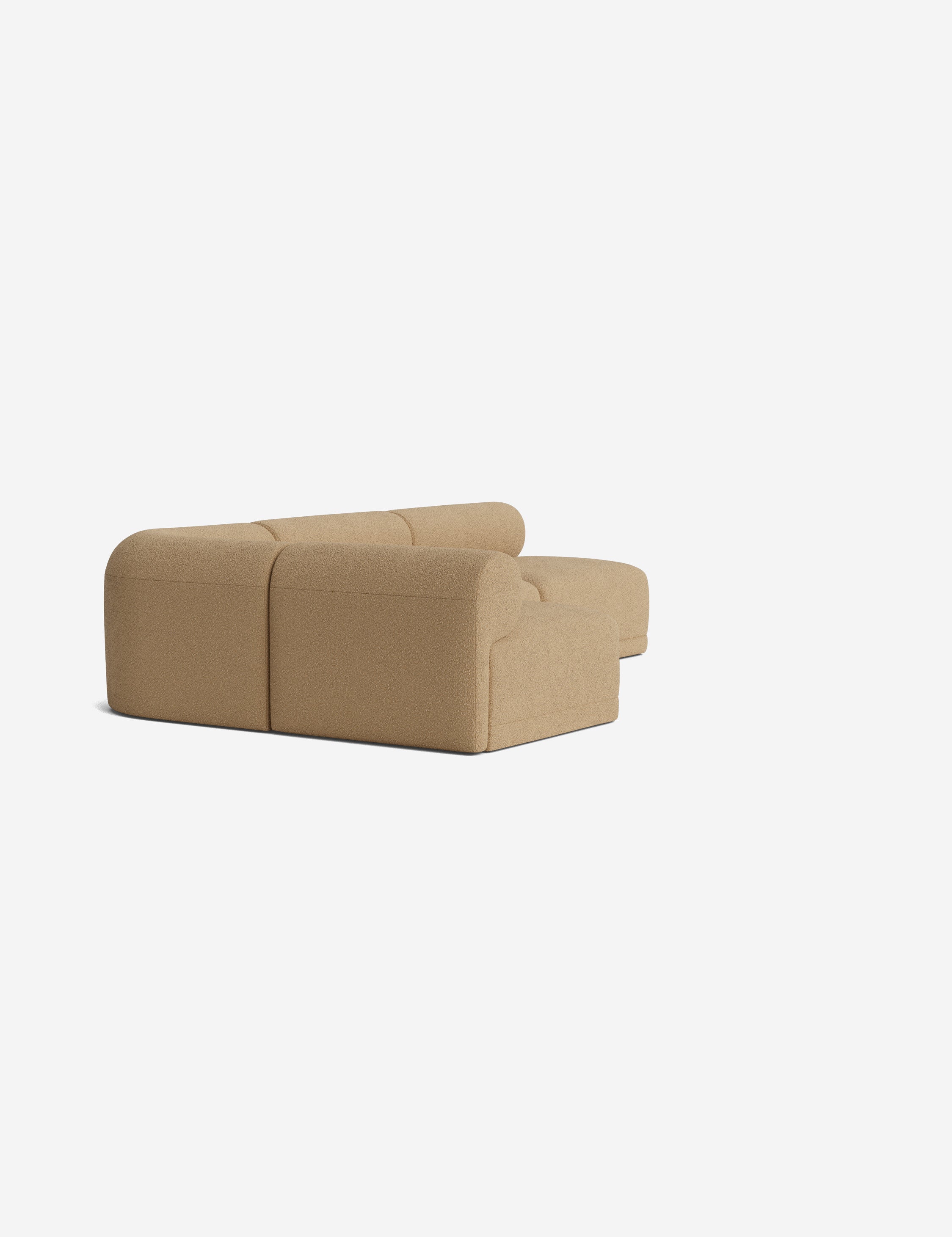 Modern Carson Sectional Sofa - Comfortable L-Shaped Couch for Living Room, Family Room & Home Theater - Soft Fabric Upholstery with Reversible Chaise