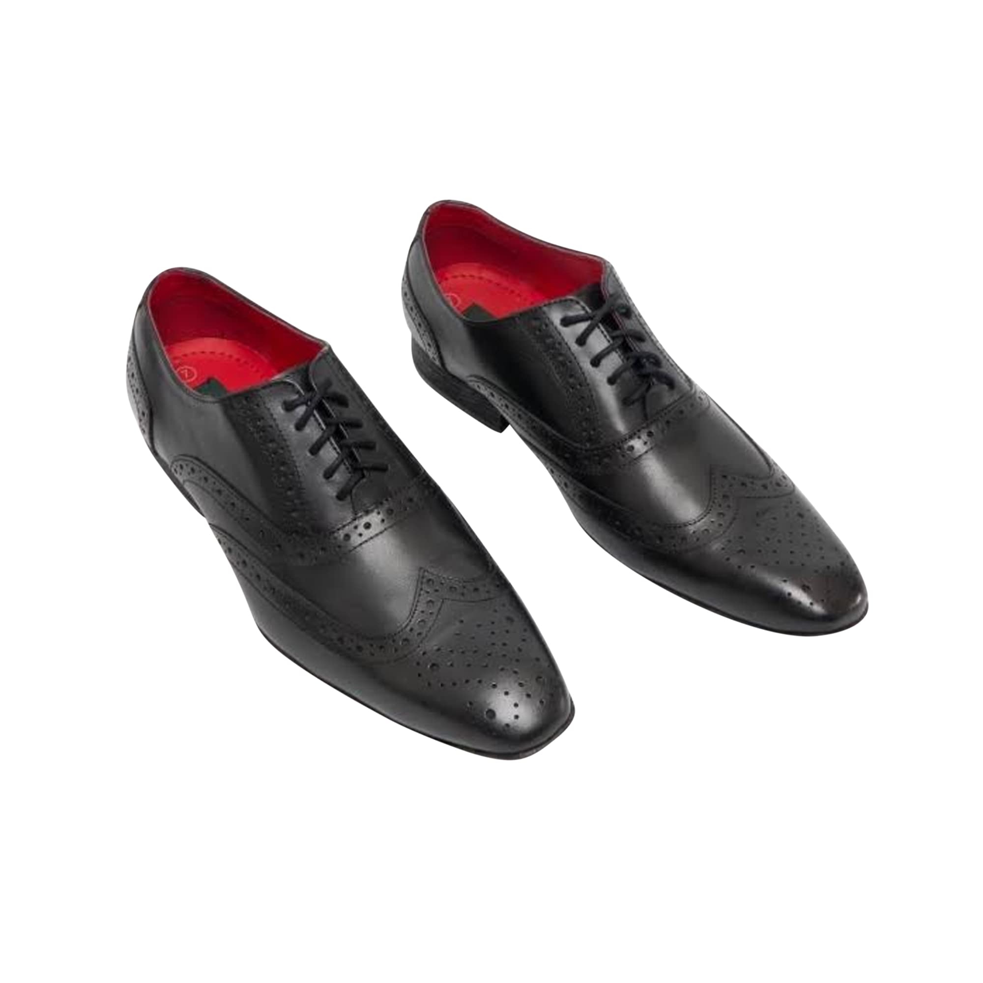 Men's Classic 5-Eye Brogue Oxford Dress Shoes - Formal & Business Casual Leather Shoes for Office, Wedding & Special Occasions