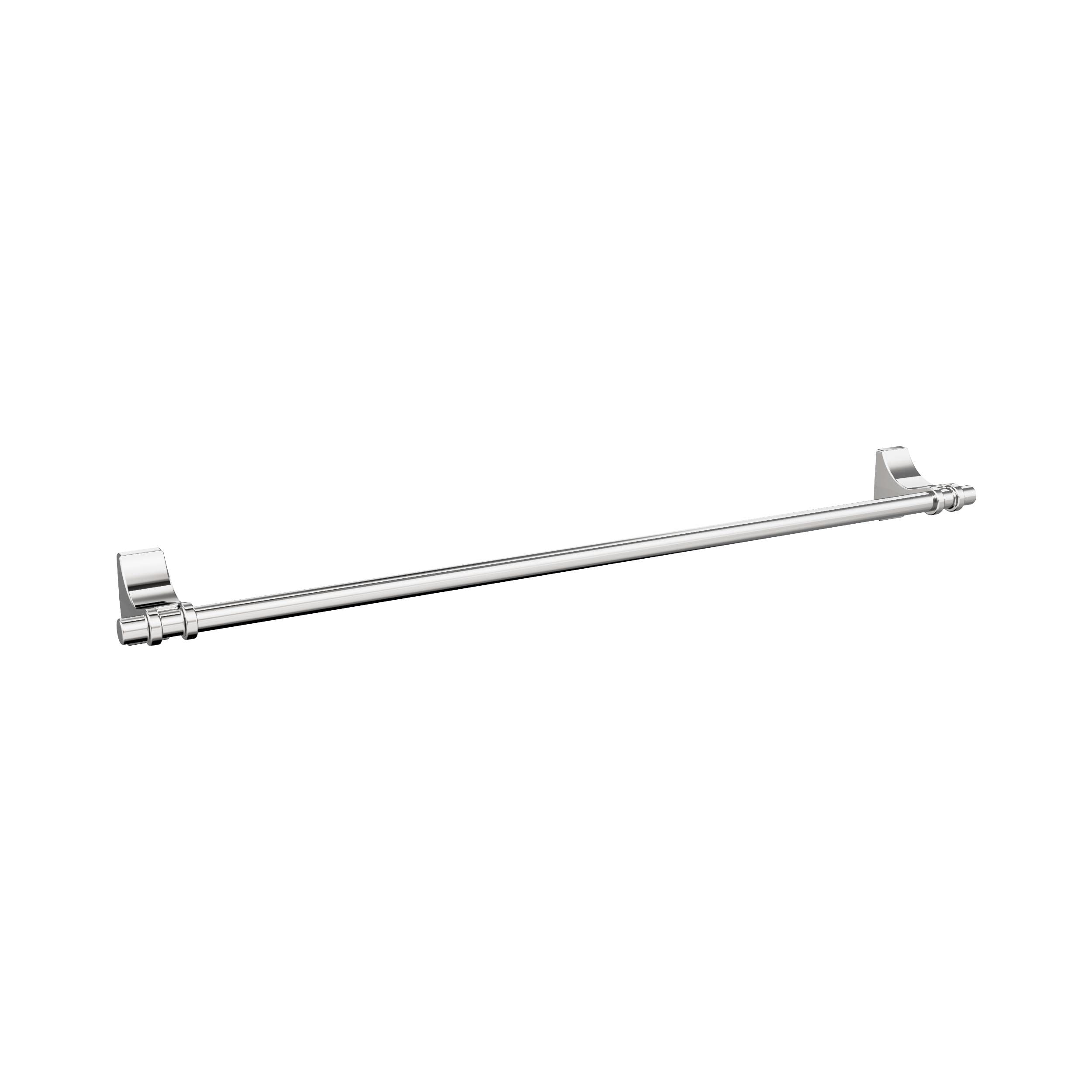 Amerock BH3605426 Chrome 24-Inch Towel Bar - Modern Bathroom Towel Rack Holder for Showers & Powder Rooms | Bath Hardware & Accessories | Durable 610mm Towel Rail for Spa-Like Luxury