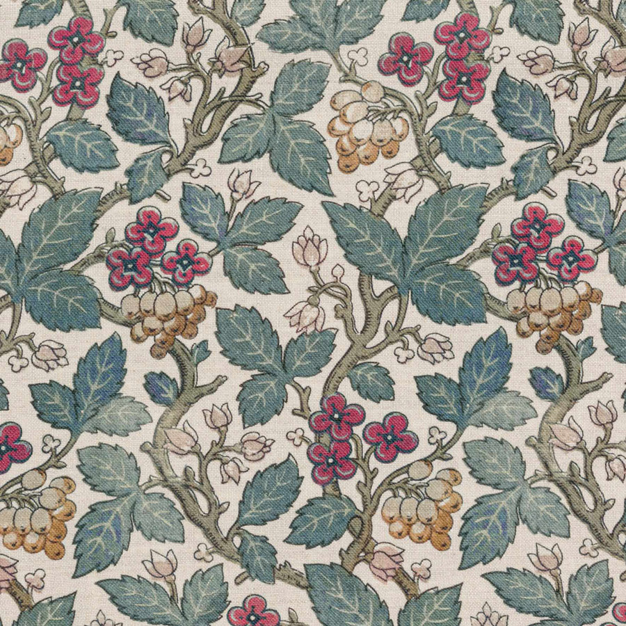 Briar Linen & Currant Red Fabric Swatches - Premium Home Decor Samples for Upholstery, Drapery, and DIY Projects