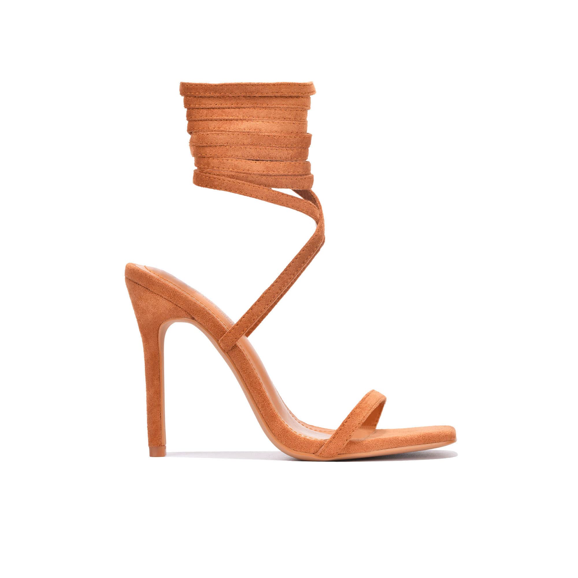 Cape Robbin Diara Women's Sexy Clear Strappy Stiletto High Heels - Square Toe Lace Up Sandals for Party, Club & Evening Wear