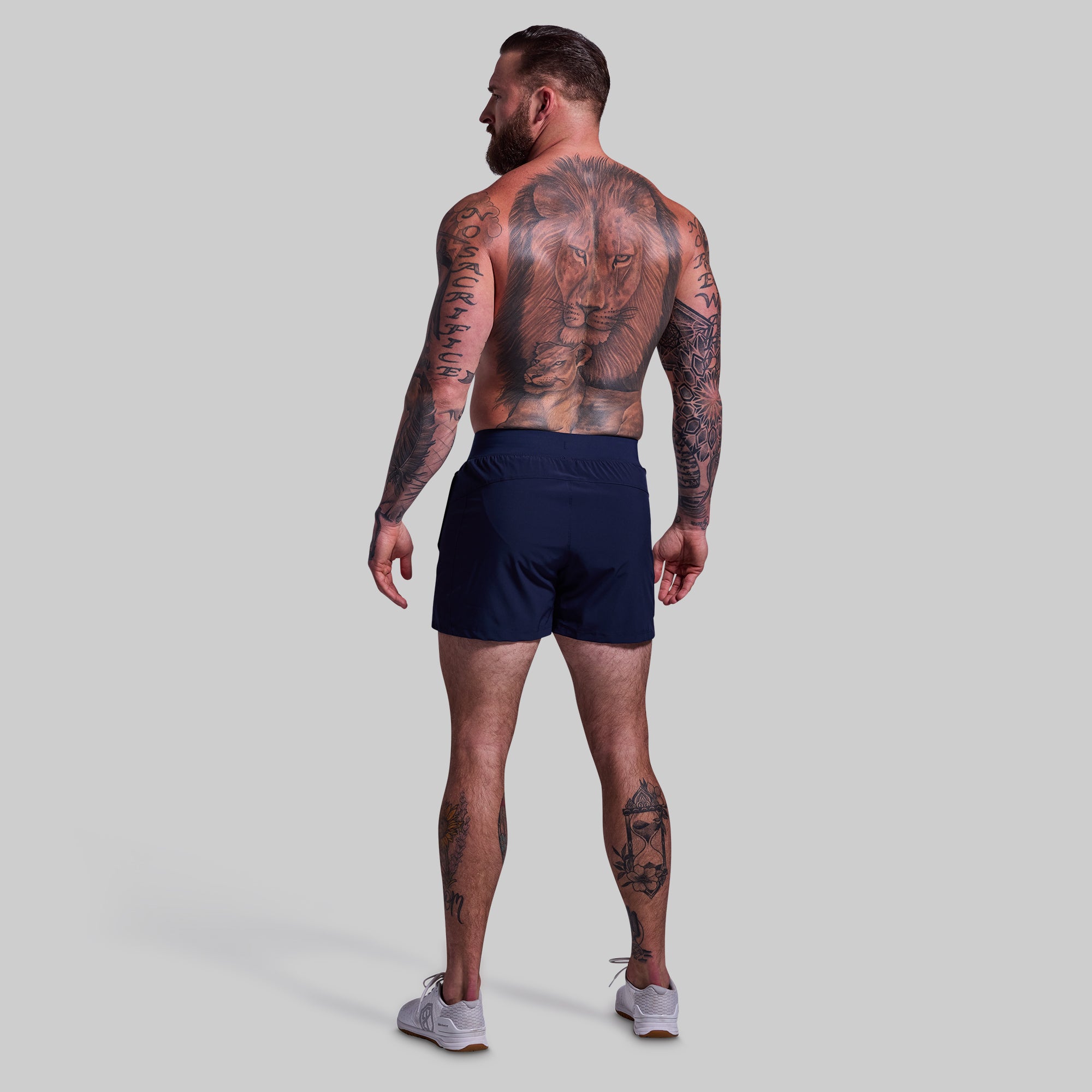 Versatile 5-Inch Quick-Dry Performance Shorts for Men - Breathable & Comfortable (BP Navy) - Perfect for Running, Gym Workouts & Outdoor Activities