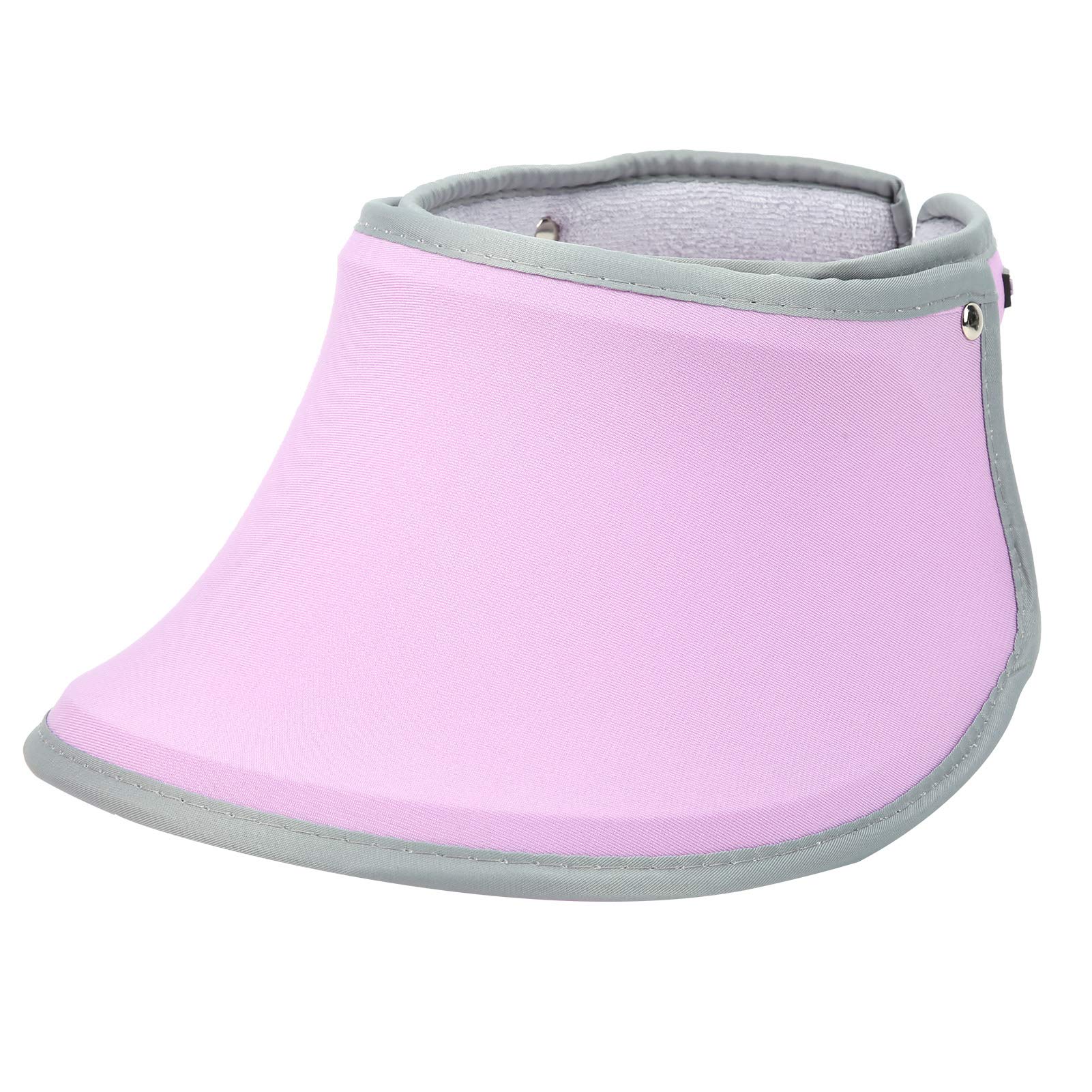Breathable Elastic Knit Golf Sun Hat - 360° Rotatable & Adjustable for Men & Women - Light Purple UV Protection Outdoor Hat for Golf, Hiking, and Beach Activities