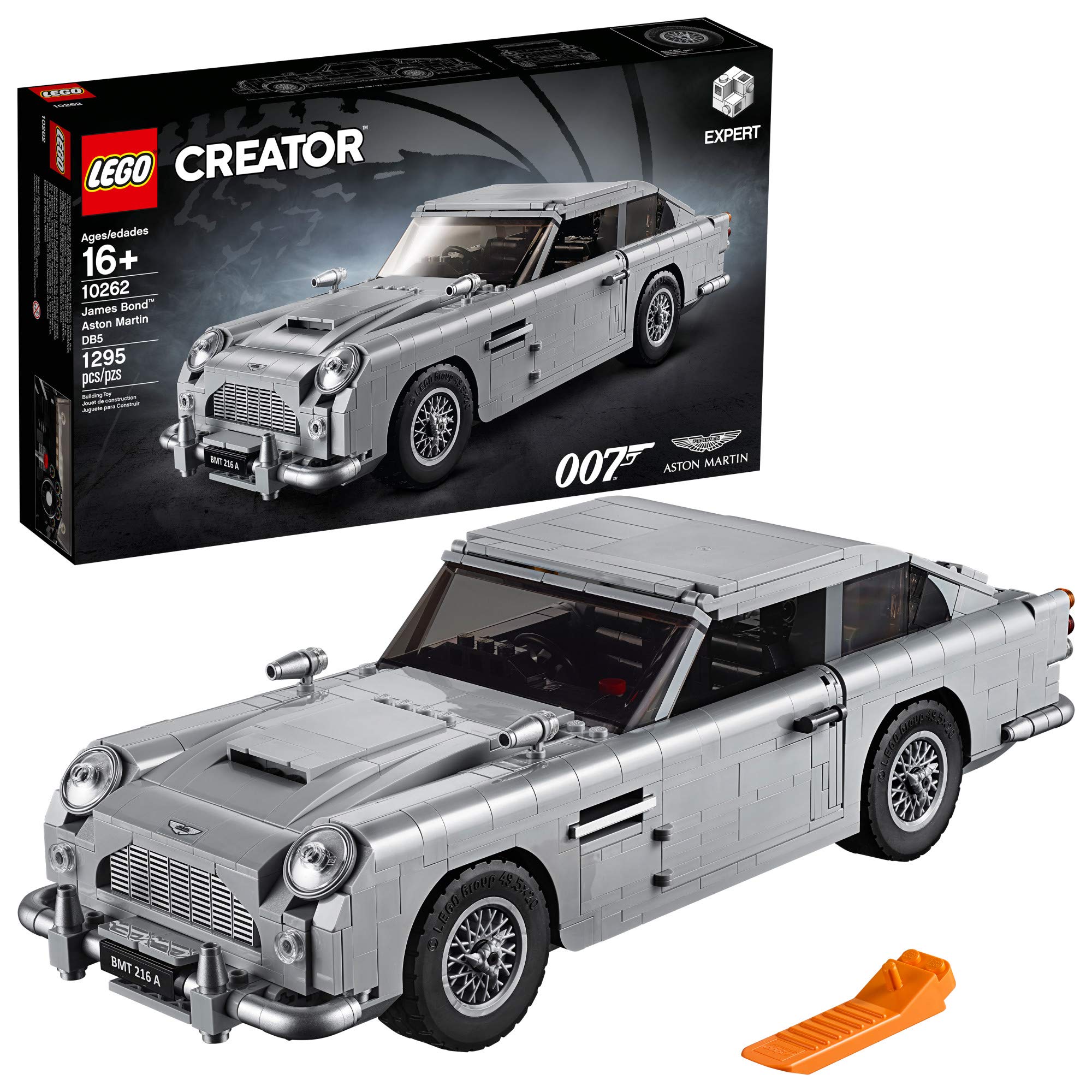 LEGO Creator Expert James Bond Aston Martin DB5 10262 Building Kit (1295 Pieces) - Collectible Model Car for Adults, Perfect for Movie Fans & LEGO Enthusiasts - Display on Desk or Gift for Special Occasions