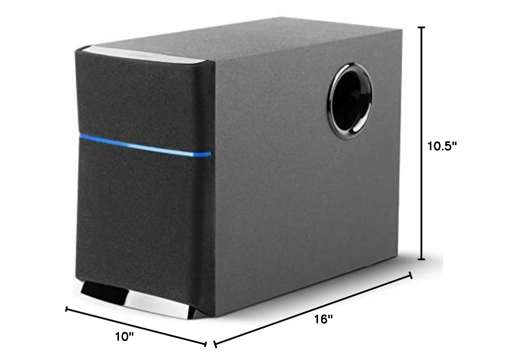 Edifier M3200 2.1 Multimedia Computer Speaker System with Subwoofer - High Quality PC Sound System for Gaming, Music & Home Theater - Perfect for Desktop Computers, Laptops & Home Entertainment Setup