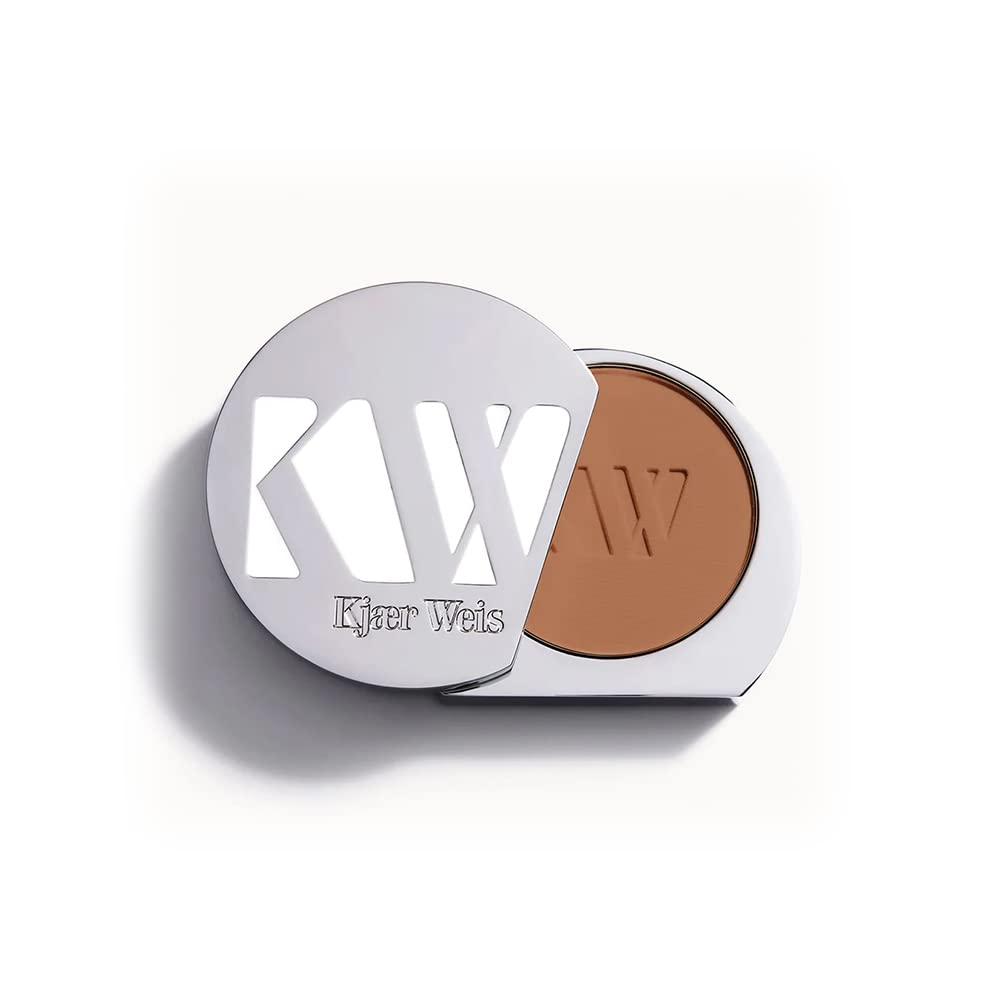 Kjaer Weis Bronzer Powder - Matte Warm Terracotta Contour Makeup for Natural-Looking Tan | Certified Organic Ingredients | Cruelty Free Clean Beauty | Perfect for Everyday Contouring & Sun-Kissed Glow