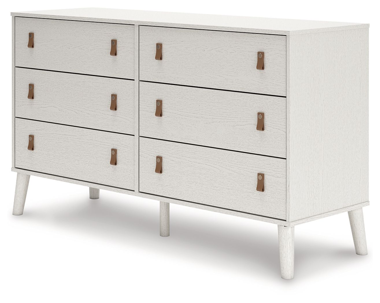 Aprilyn Dresser - Modern 6-Drawer Chest for Bedroom, Living Room & Office - Solid Wood Storage Organizer for Clothes, Accessories & Home Essentials