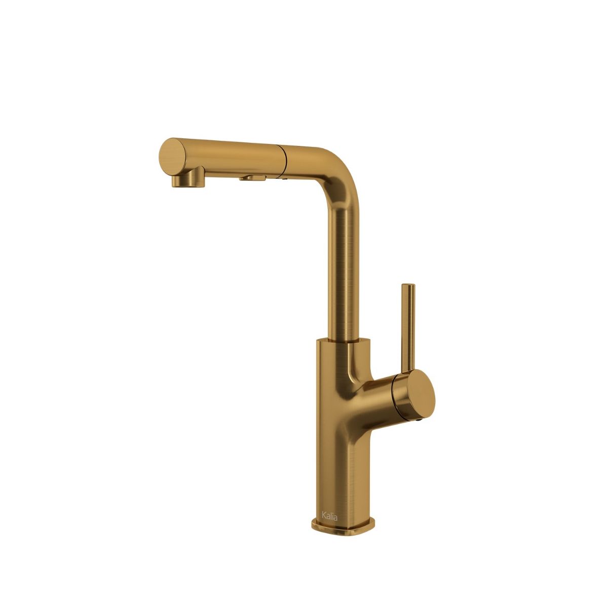 Masimo Surfer Single Handle Kitchen Faucet with Pull Down Sprayer - Brushed Gold Finish for Modern Kitchens | Dual Function Spray & Brush for Easy Cooking and Cleaning
