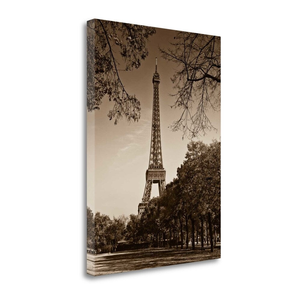 Jeff Maihara Paris II Giclee Art Print - Afternoon Stroll Gallery Wrapped Canvas Wall Decor for Living Room, Bedroom & Office